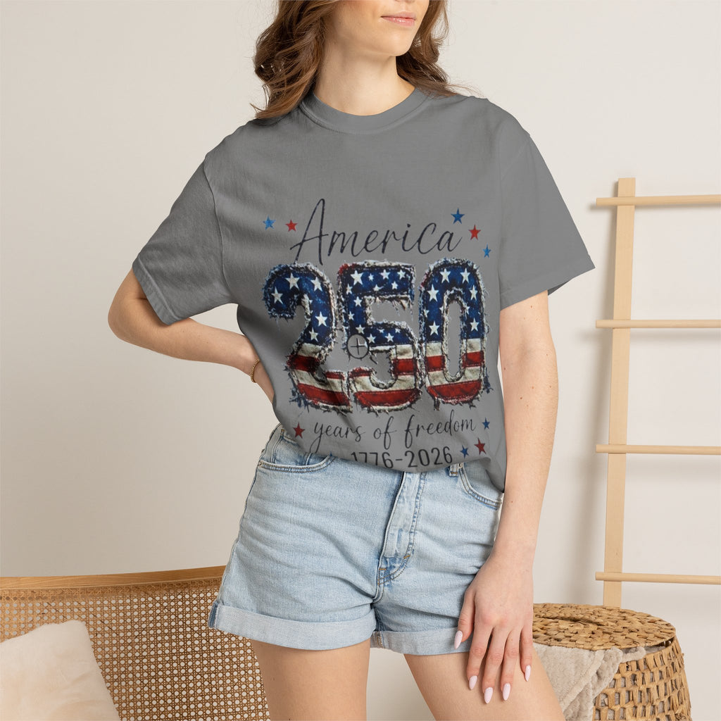 America 250 T-Shirt — 1776–2026 Stars & Stripes Patriotic Tee
