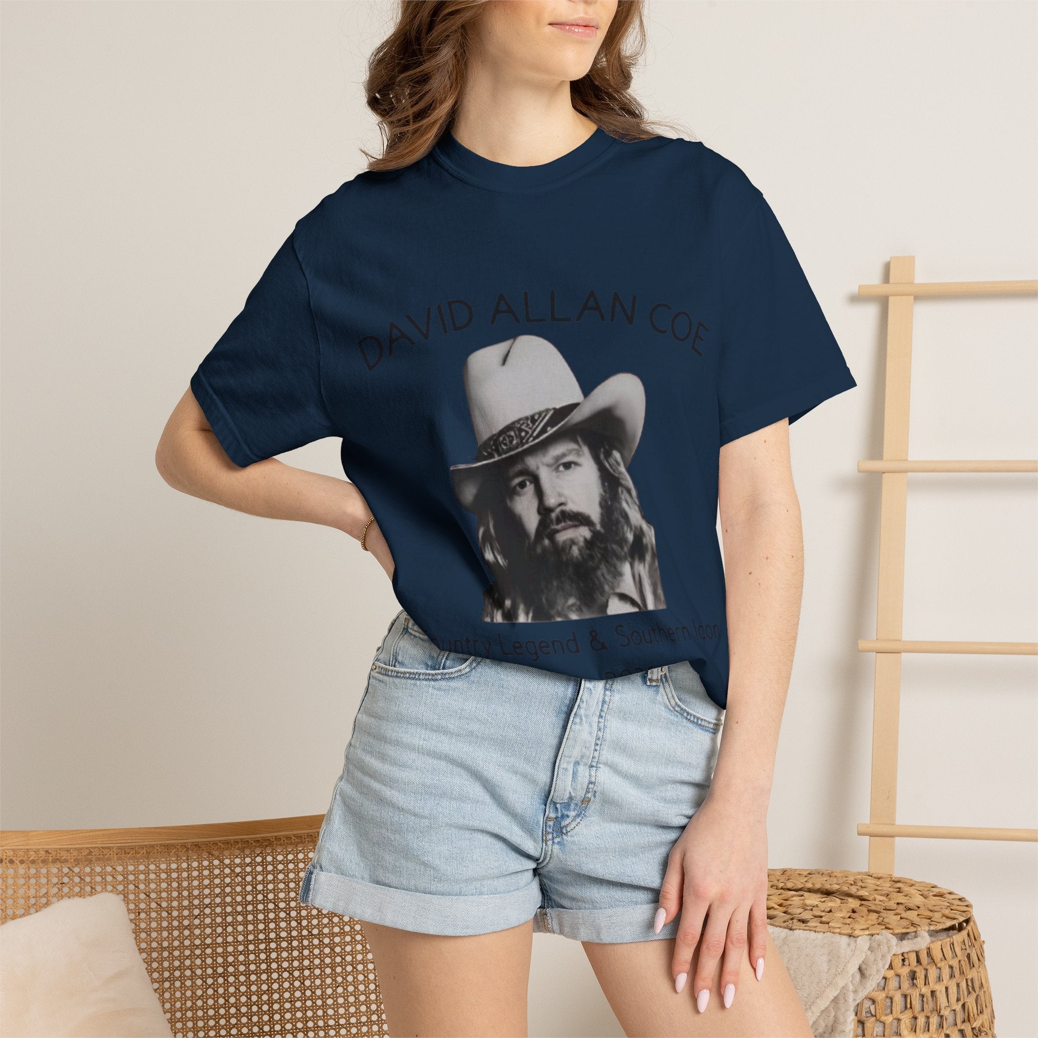 David Allan Coe Tribute T-Shirt – Vintage Cotton Memorial Tee