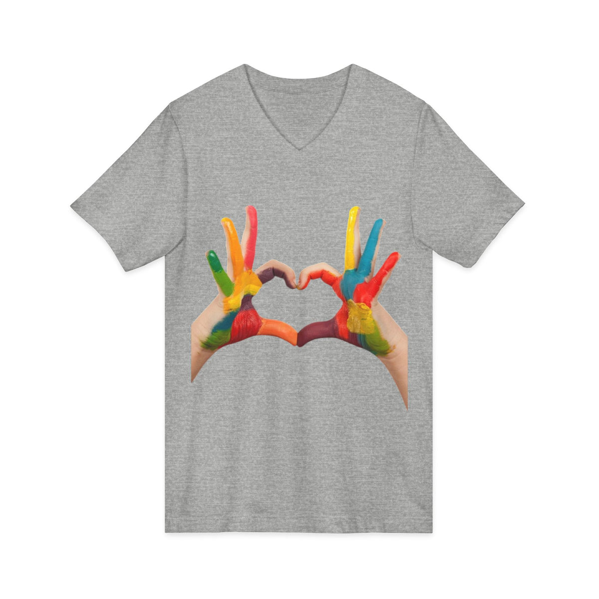 Unisex Jersey Short Sleeve V-Neck Tee