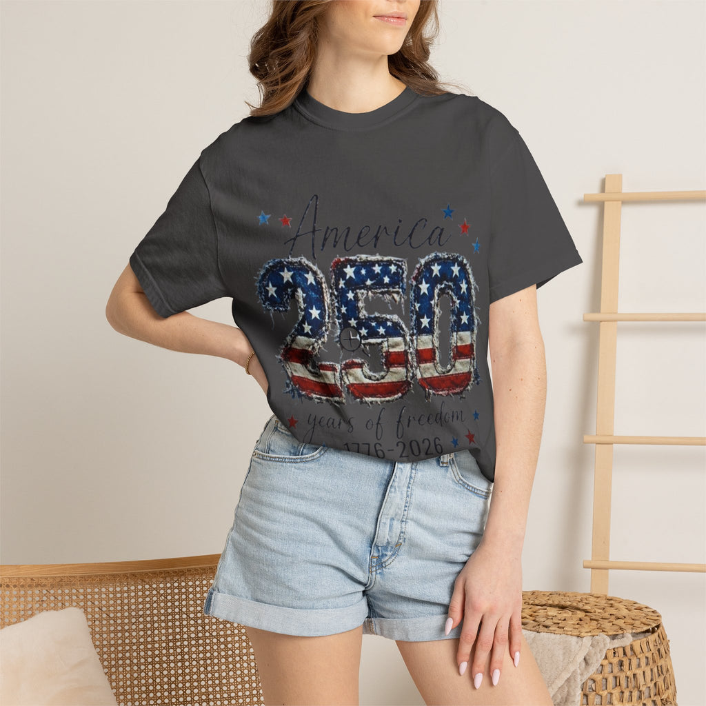 America 250 T-Shirt — 1776–2026 Stars & Stripes Patriotic Tee