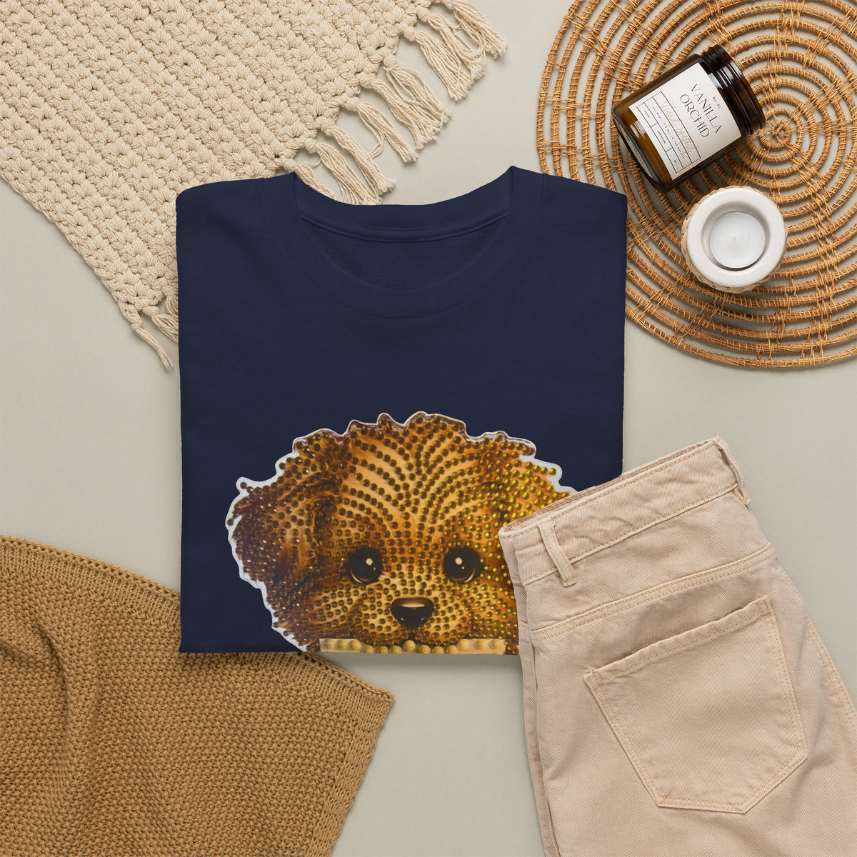 Puppy Love T‑Shirt — Cute Brown Puppy Holding Heart Tee (I Love You)
