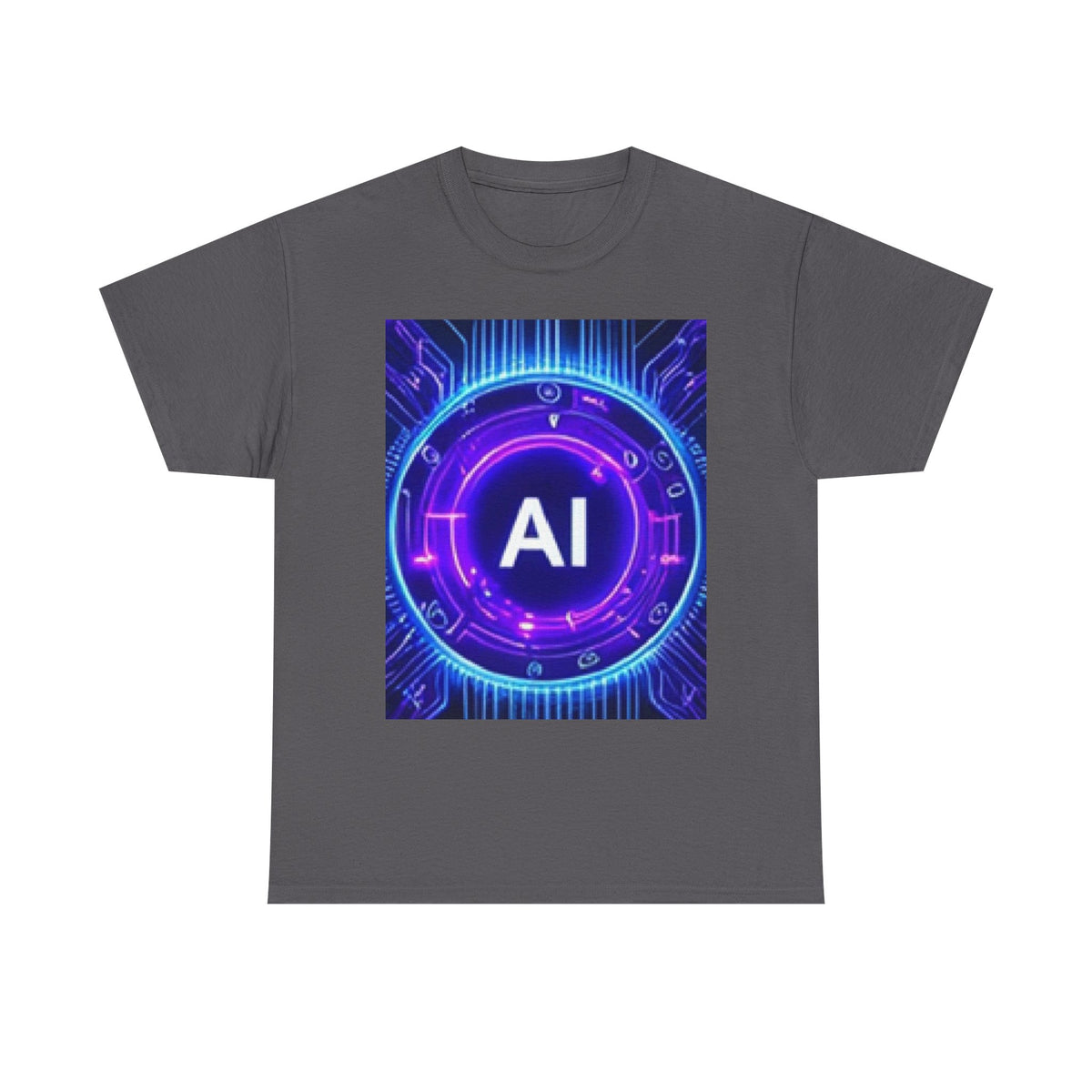 AI Circuit Tee — Futuristic Tech Graphic T-Shirt