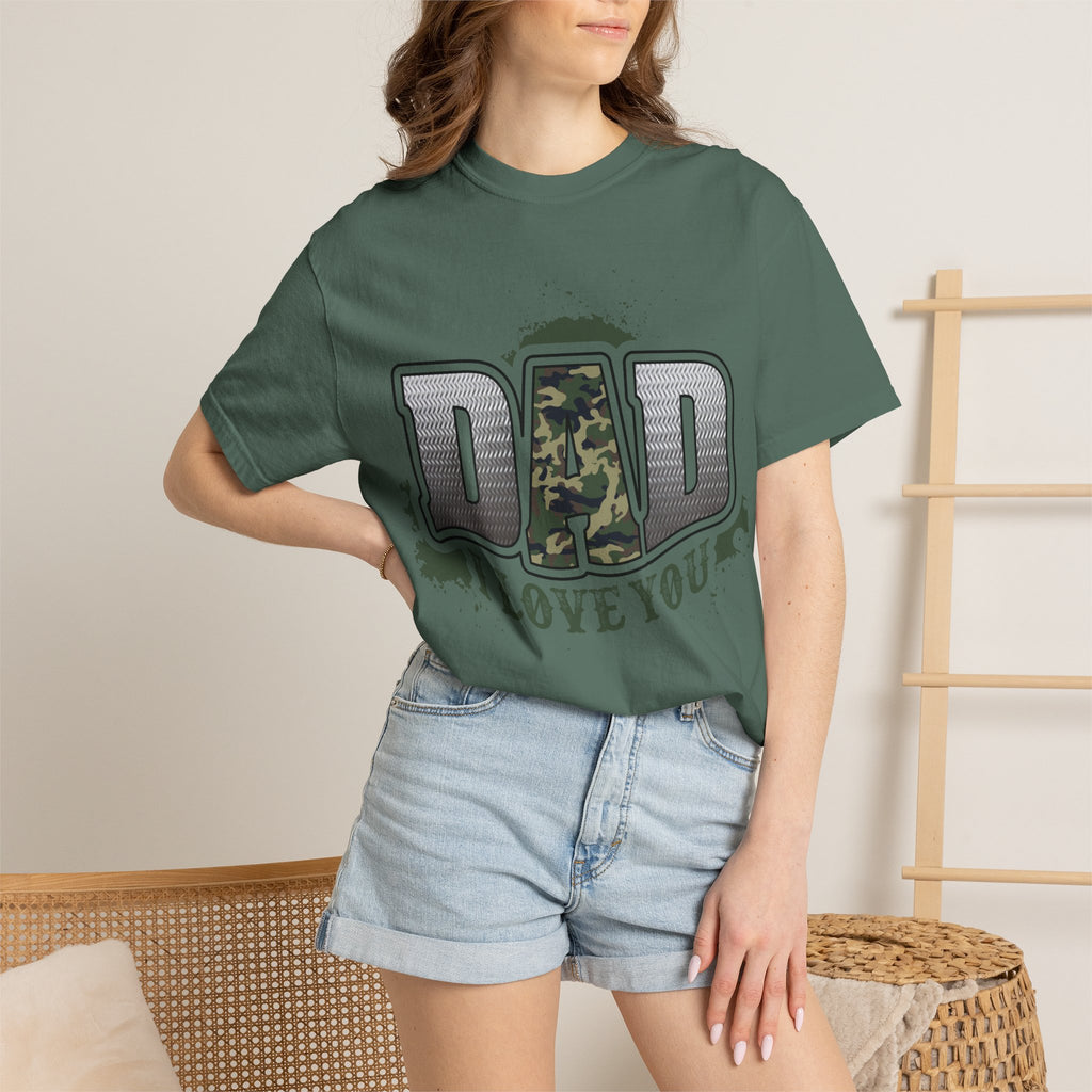 Dad I Love You Camo Graphic T-Shirt