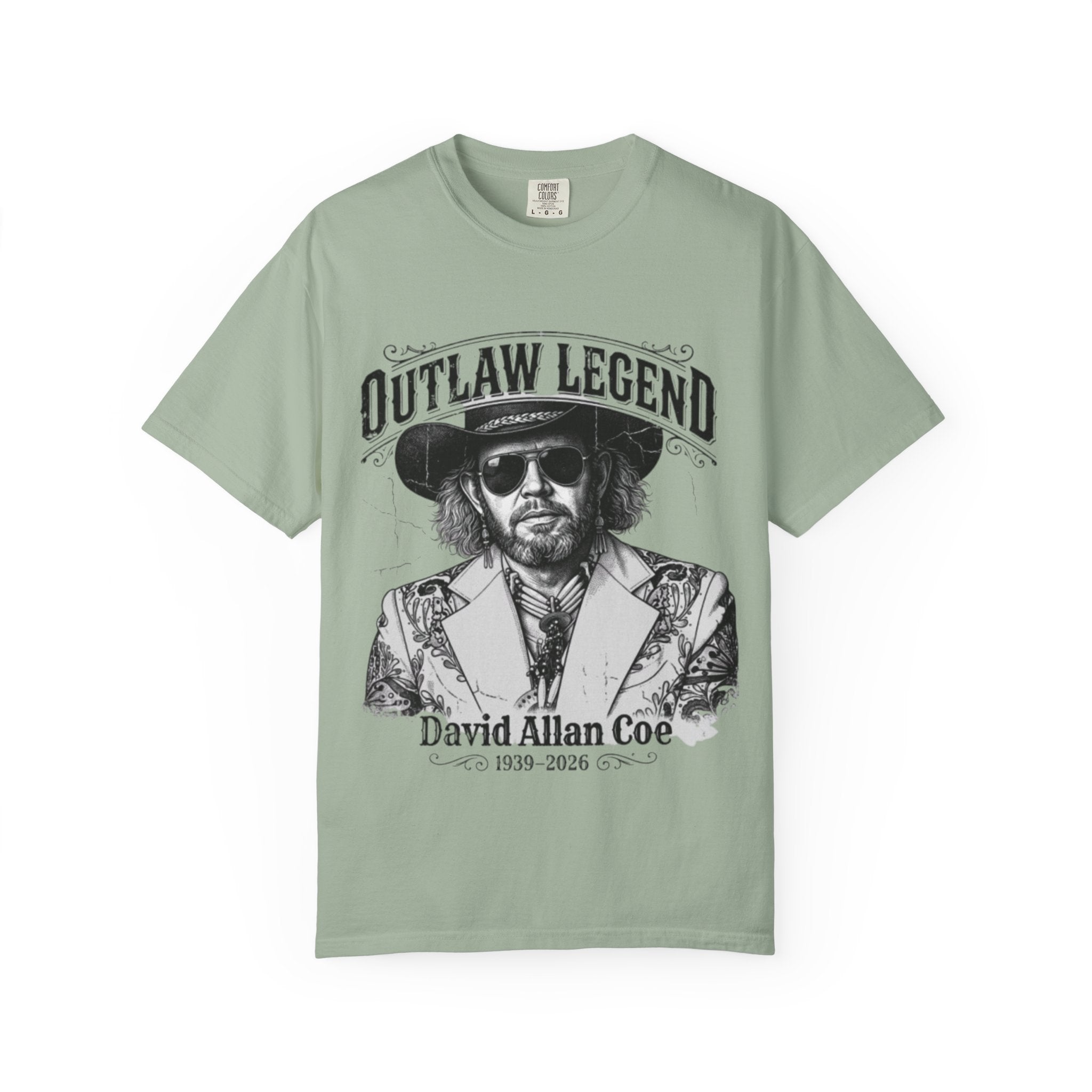 Outlaw Legend Tribute T-Shirt — David Allan Coe Memorial Graphic Tee