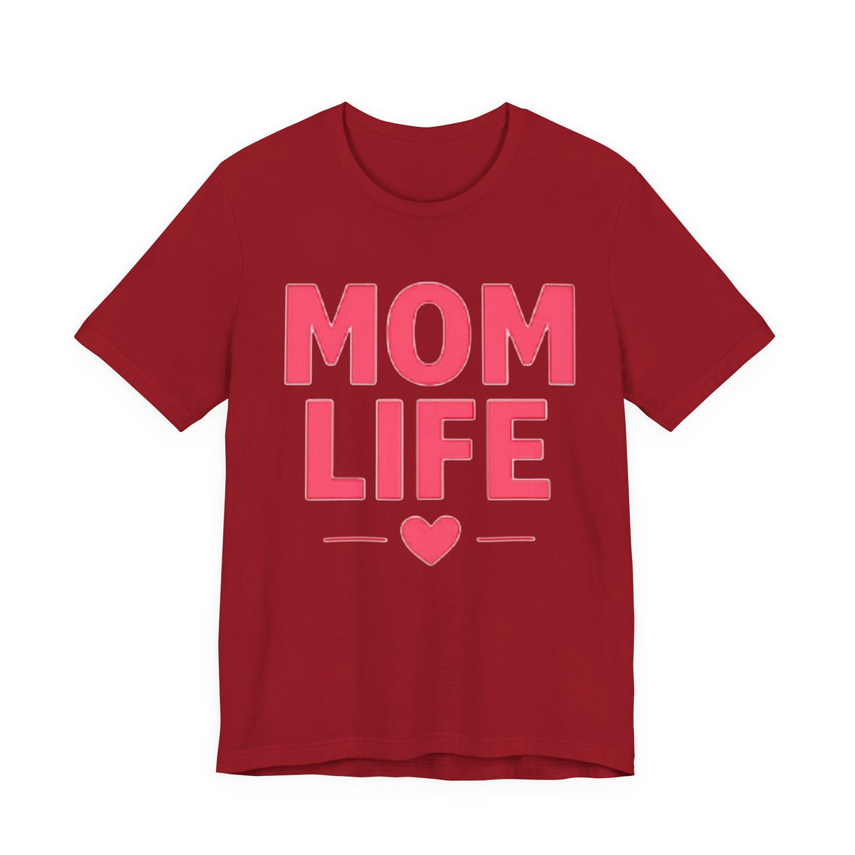 Mom Life T-Shirt — Pink Heart Mother's Day Tee for Moms