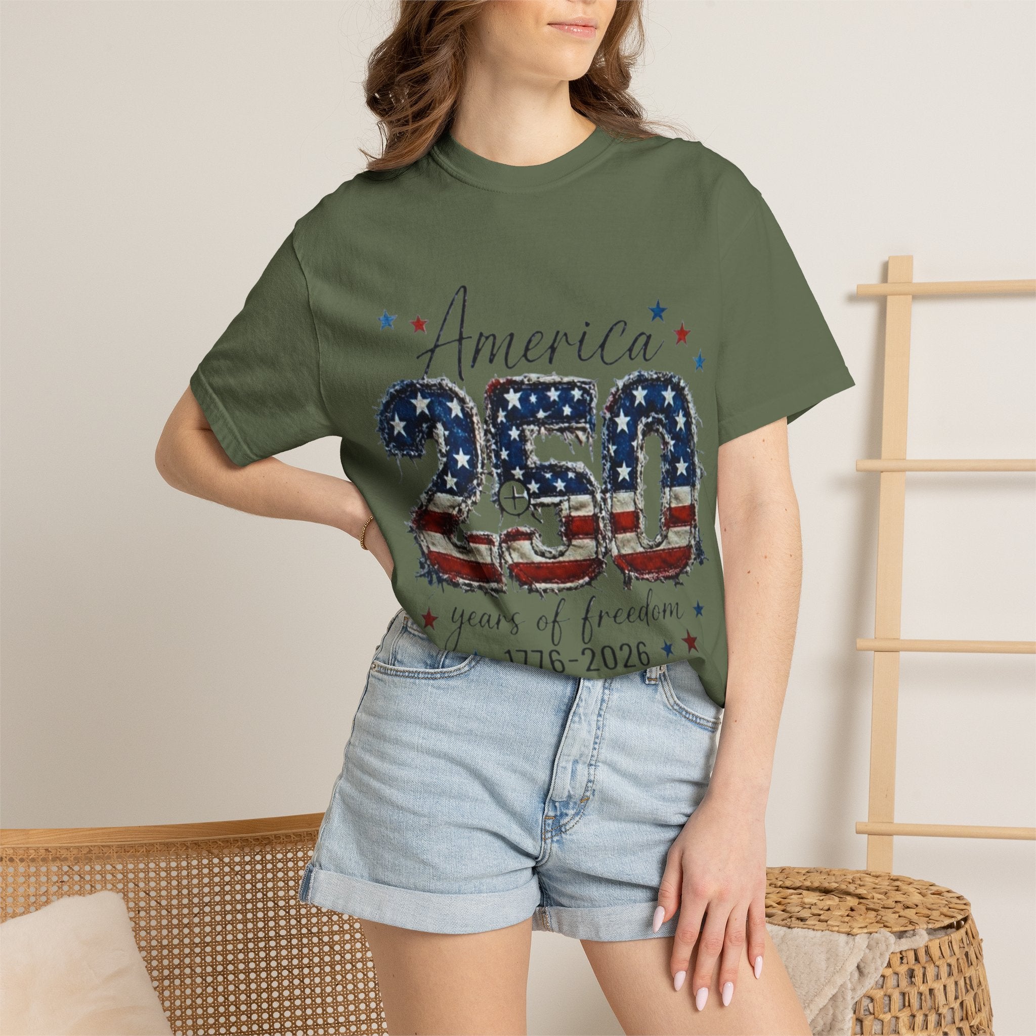 America 250 T-Shirt — 1776–2026 Stars & Stripes Patriotic Tee