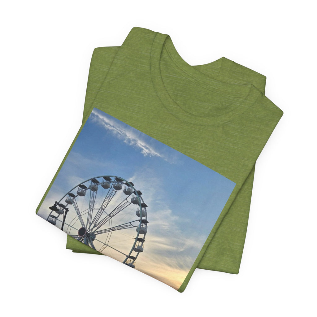 Ferris Wheel Sunset T-Shirt — Carnival Photo Tee