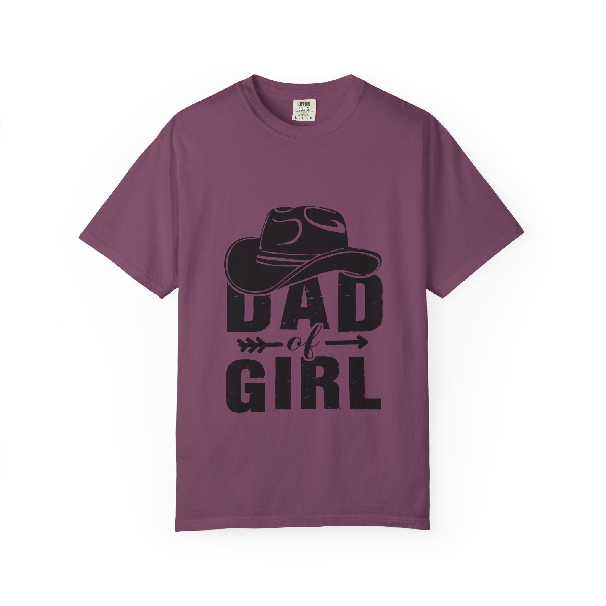 Dad of Girl T-Shirt — Cowboy Hat Father of Daughter Tee