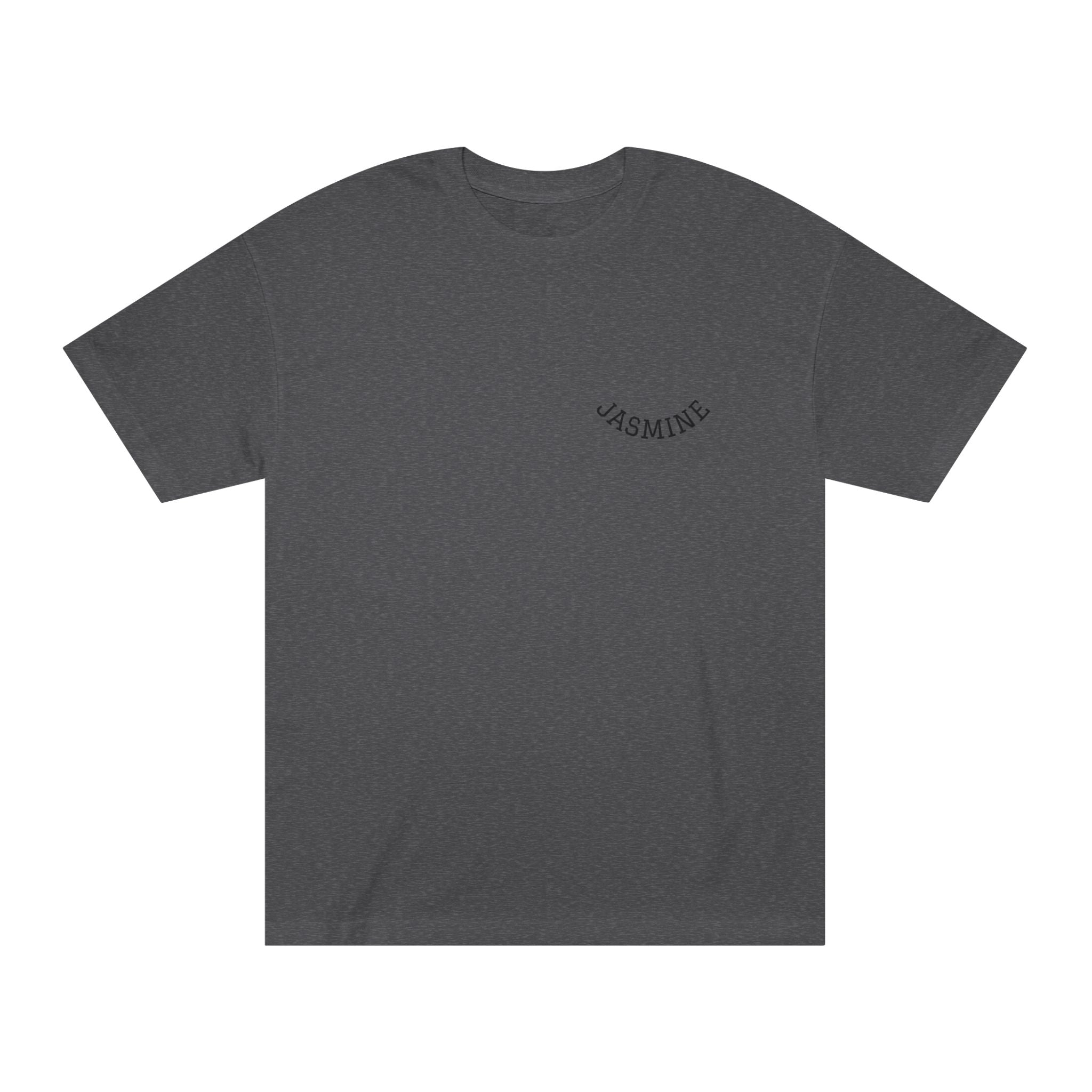 Yahsin Jasmine Tee — Minimal Arched Logo White T‑Shirt