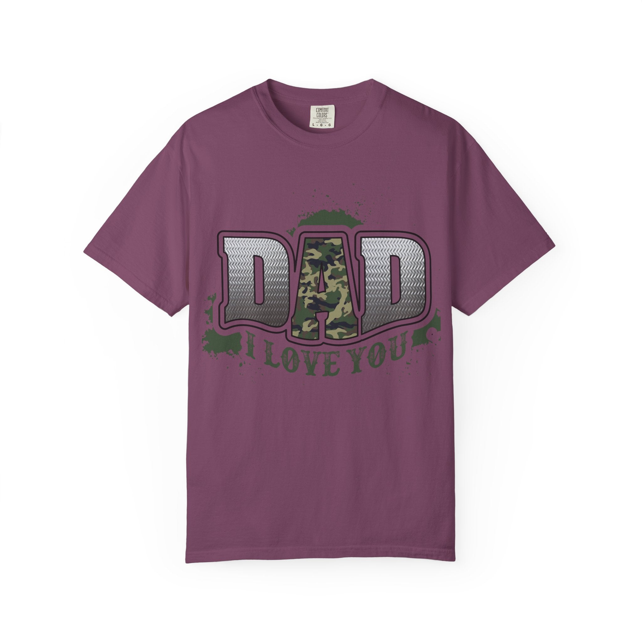 Dad I Love You Camo Graphic T-Shirt