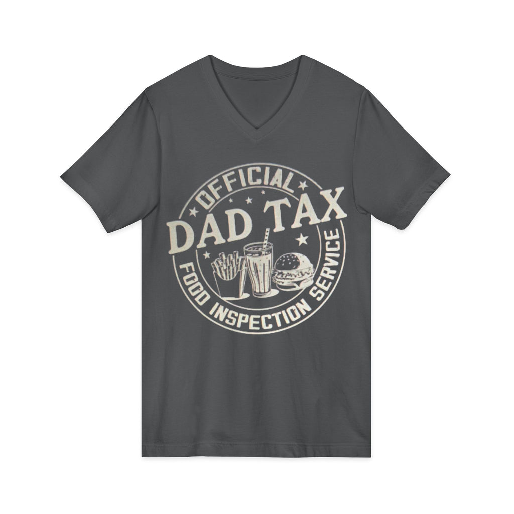 Dad Tax T‑Shirt — "Official Dad Tax Food Inspection Service" V‑Neck Tee