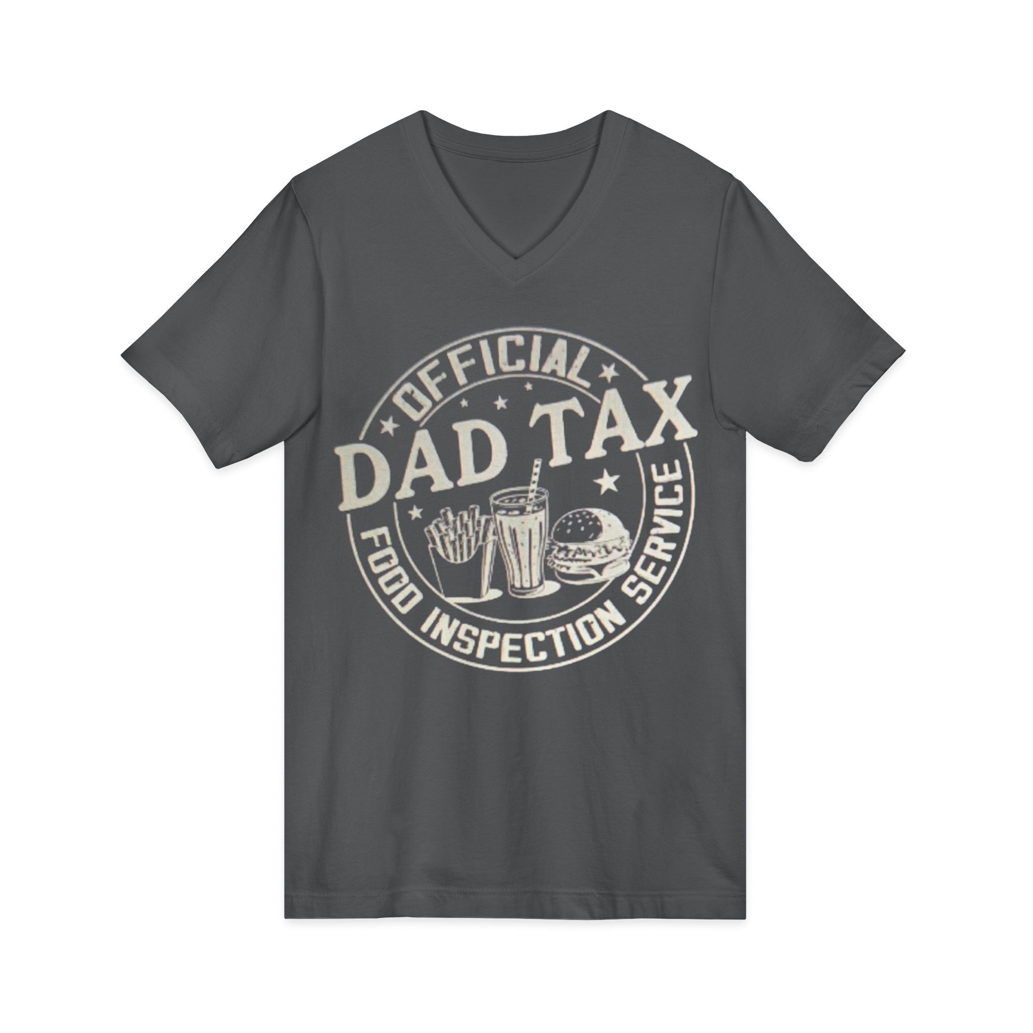 Dad Tax T‑Shirt — "Official Dad Tax Food Inspection Service" V‑Neck Tee