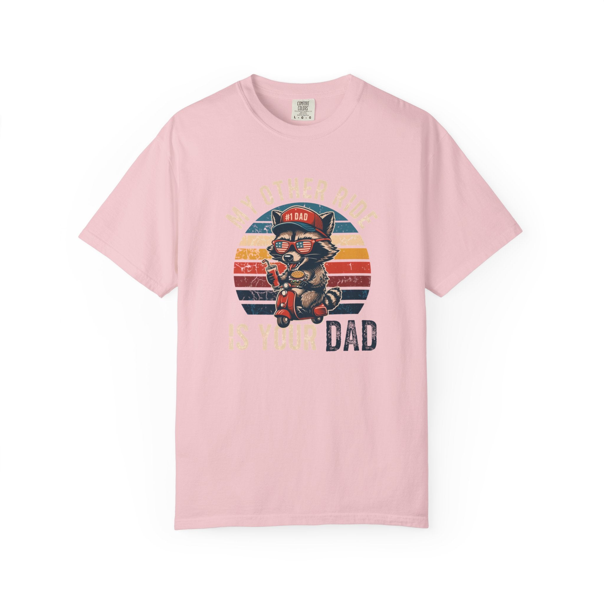 My Other Ride Is Your Dad T-Shirt — Cute Motorcycle Puppy Graphic Tee for Dad, Father's Day Gift