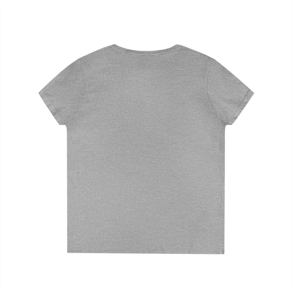 Cute Cats Sitting On A Fence Women’s V-Neck T-Shirt