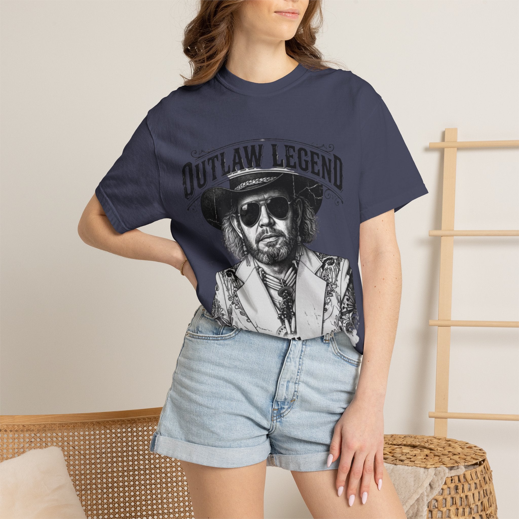 Outlaw Legend Tribute T-Shirt — David Allan Coe Memorial Graphic Tee