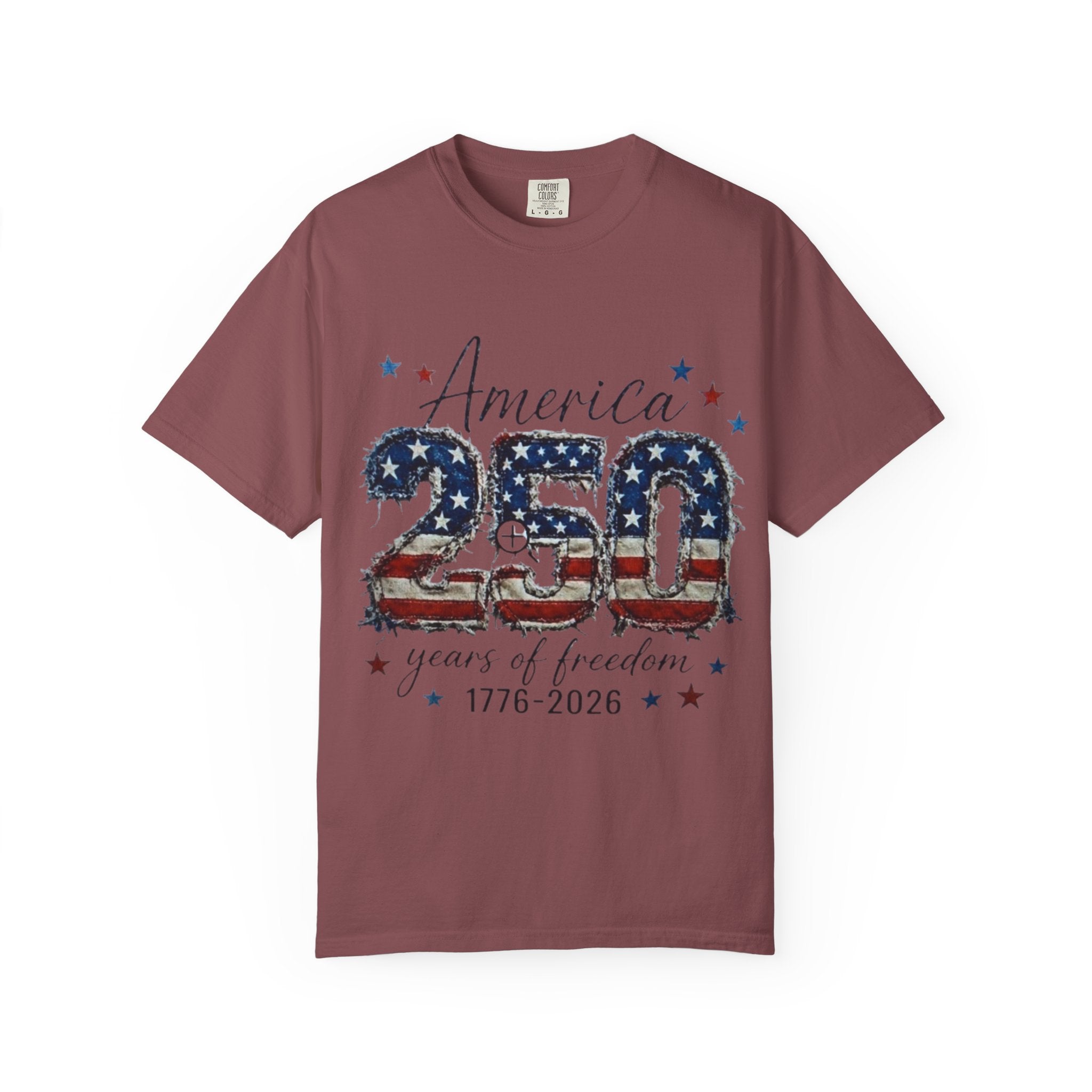 America 250 T-Shirt — 1776–2026 Stars & Stripes Patriotic Tee