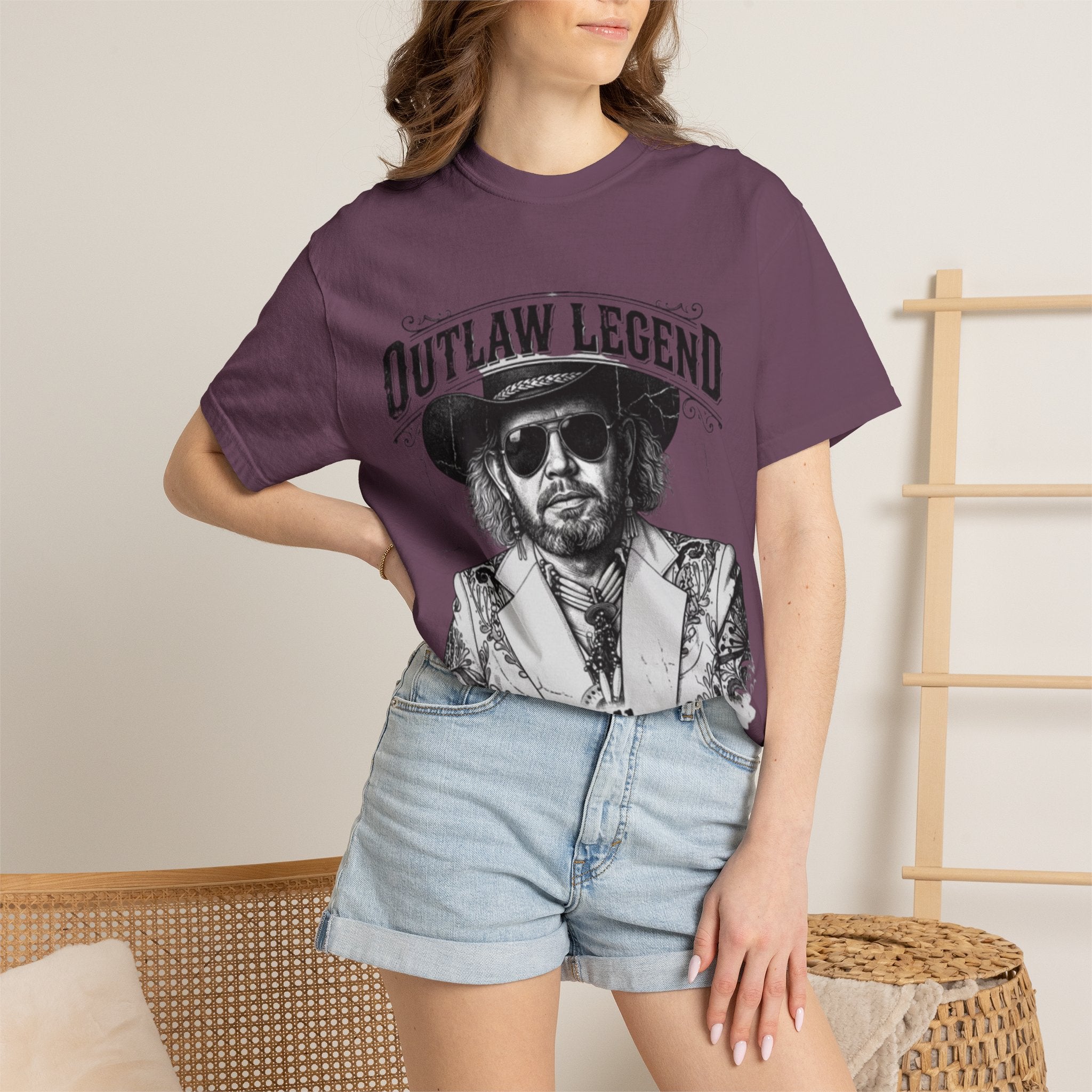 Outlaw Legend Tribute T-Shirt — David Allan Coe Memorial Graphic Tee