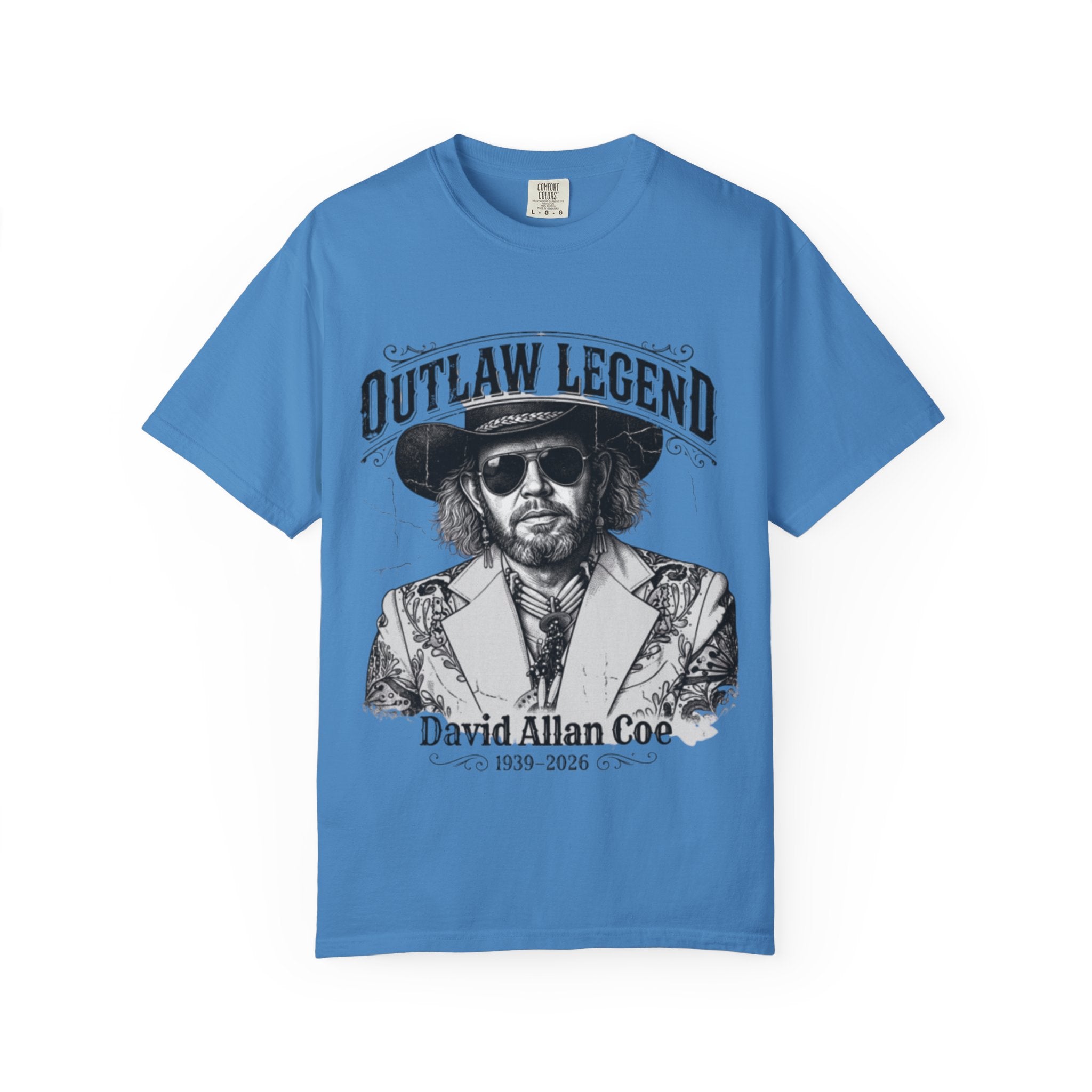 Outlaw Legend Tribute T-Shirt — David Allan Coe Memorial Graphic Tee