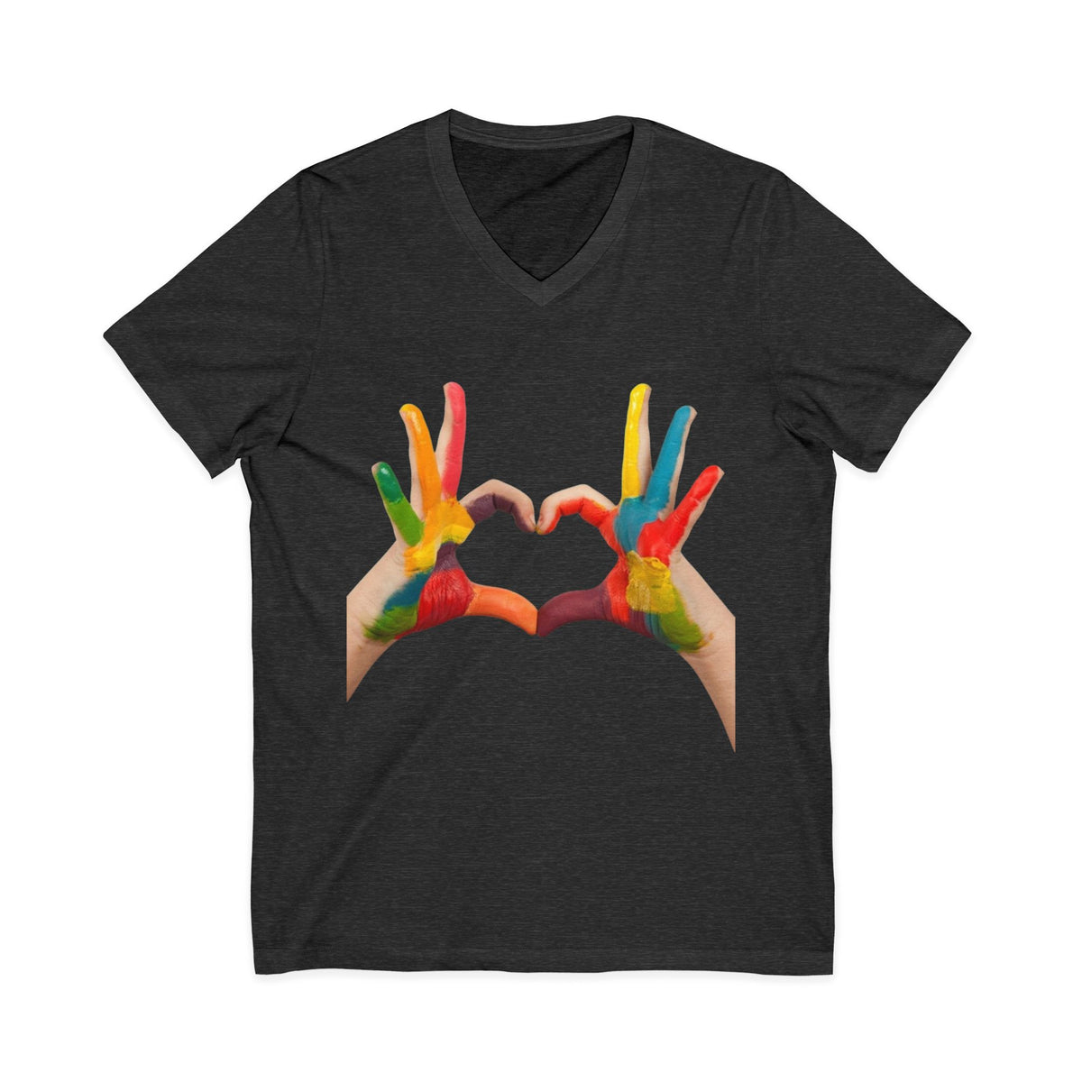 Unisex Jersey Short Sleeve V-Neck Tee