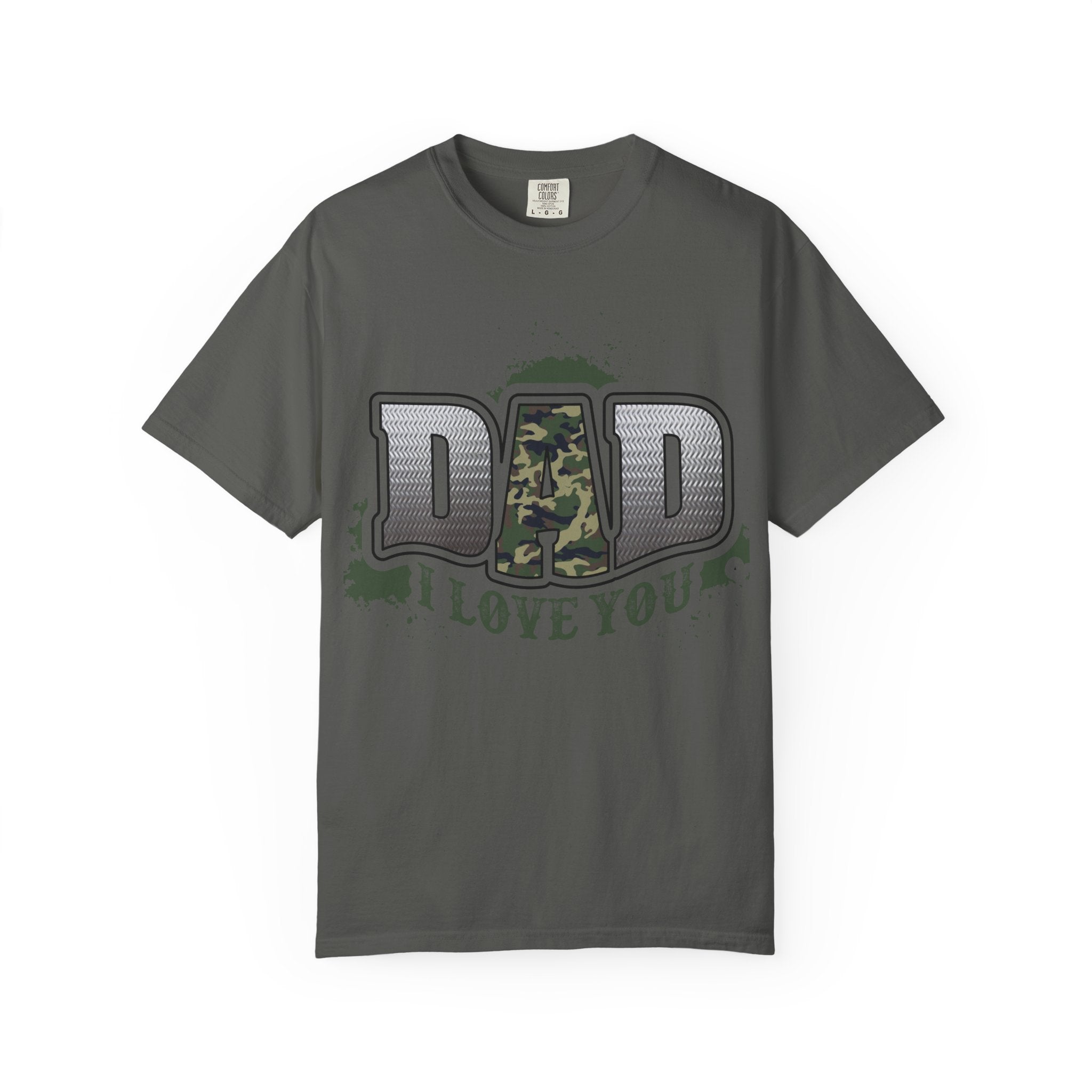 Dad I Love You Camo Graphic T-Shirt