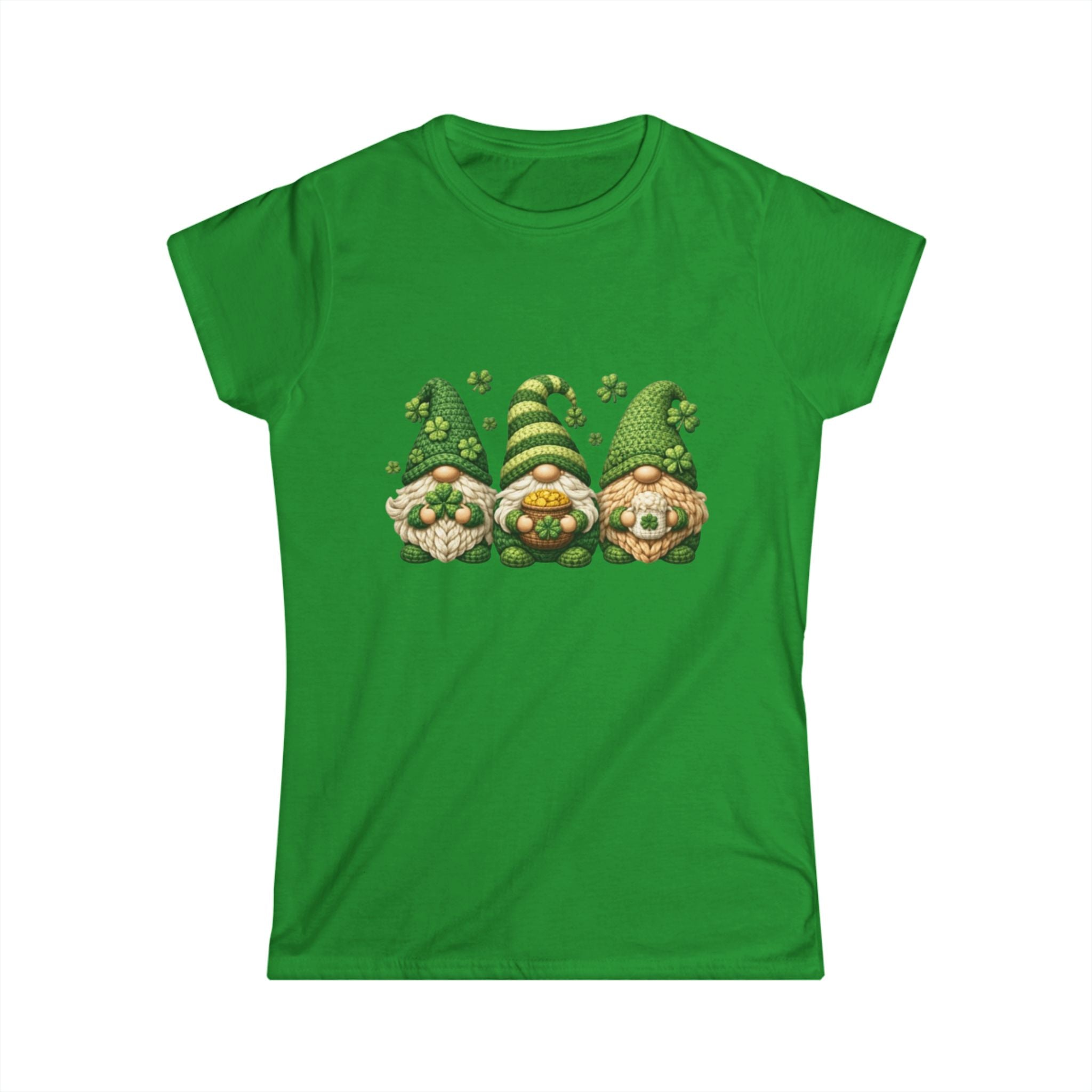Lucky Green Gnome Cotton Tee
