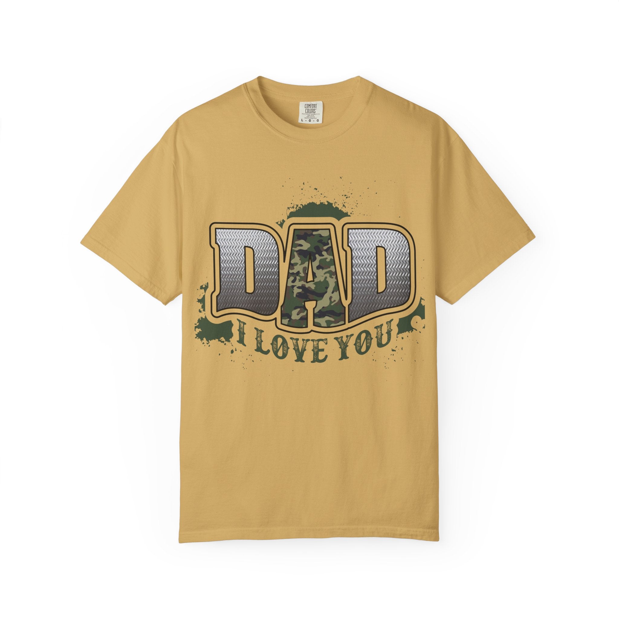Dad I Love You Camo Graphic T-Shirt