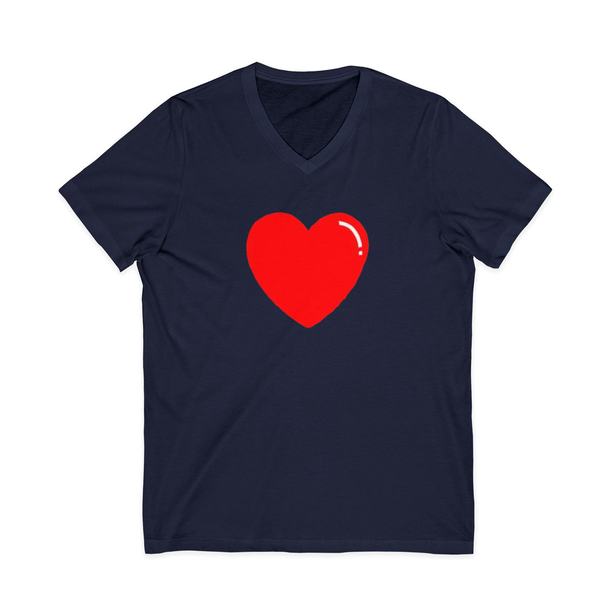 Unisex Jersey Short Sleeve V-Neck Tee