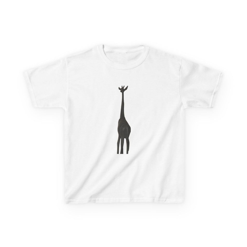 Kids Heavy Cotton Tee with crew neck, regular fit, soft cotton fabric and classic side-seam-free design