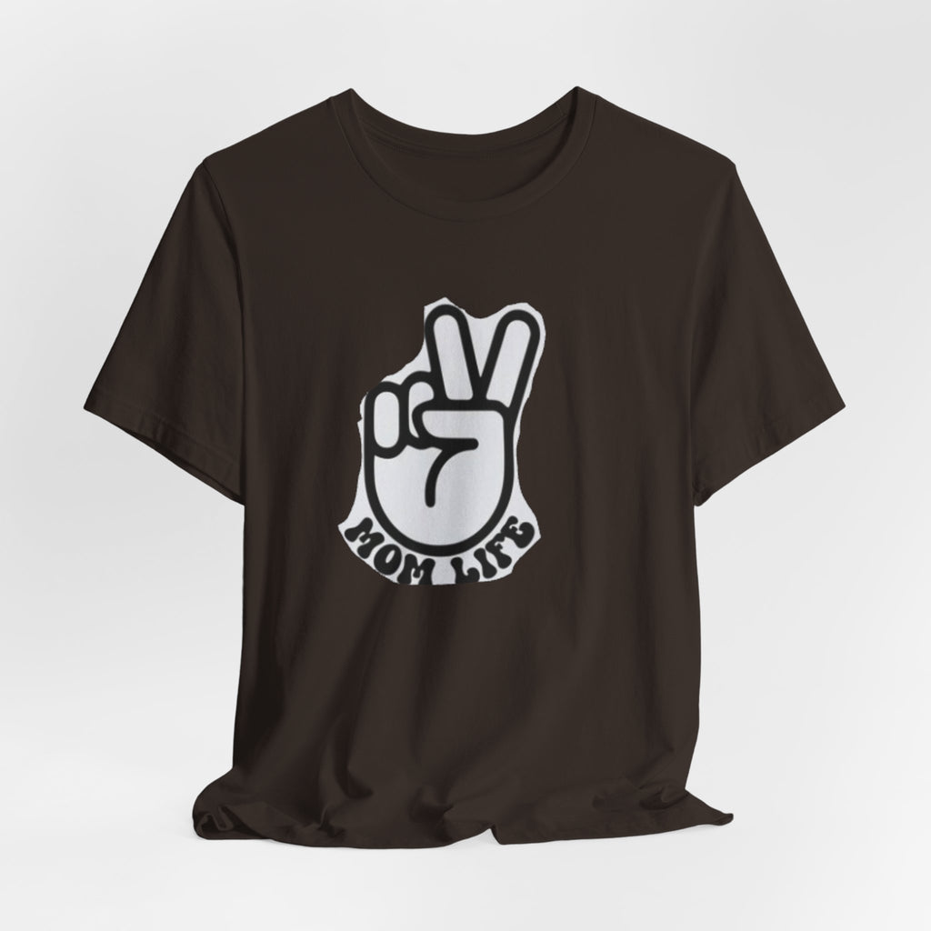 Mom Life Peace Sign T-Shirt