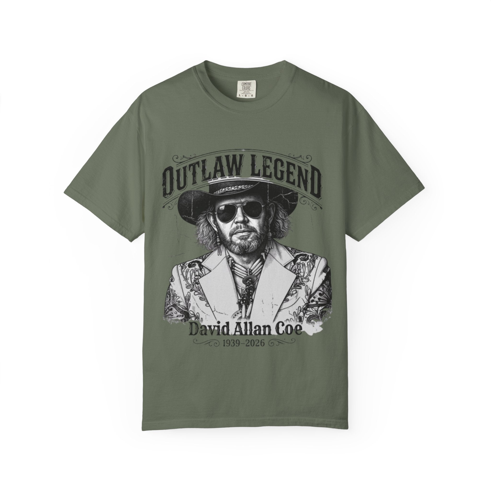 Outlaw Legend Tribute T-Shirt — David Allan Coe Memorial Graphic Tee