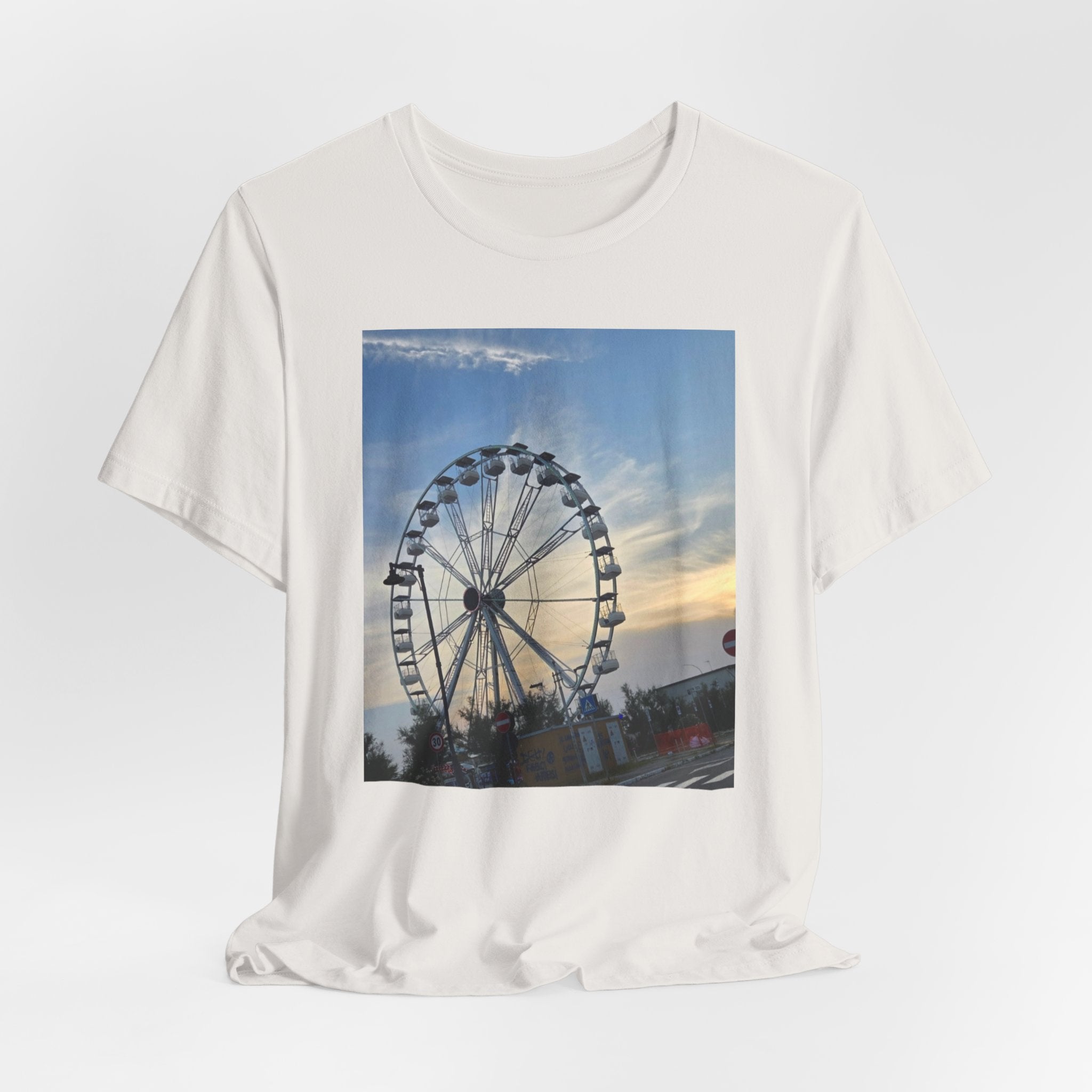 Ferris Wheel Sunset T-Shirt — Carnival Photo Tee