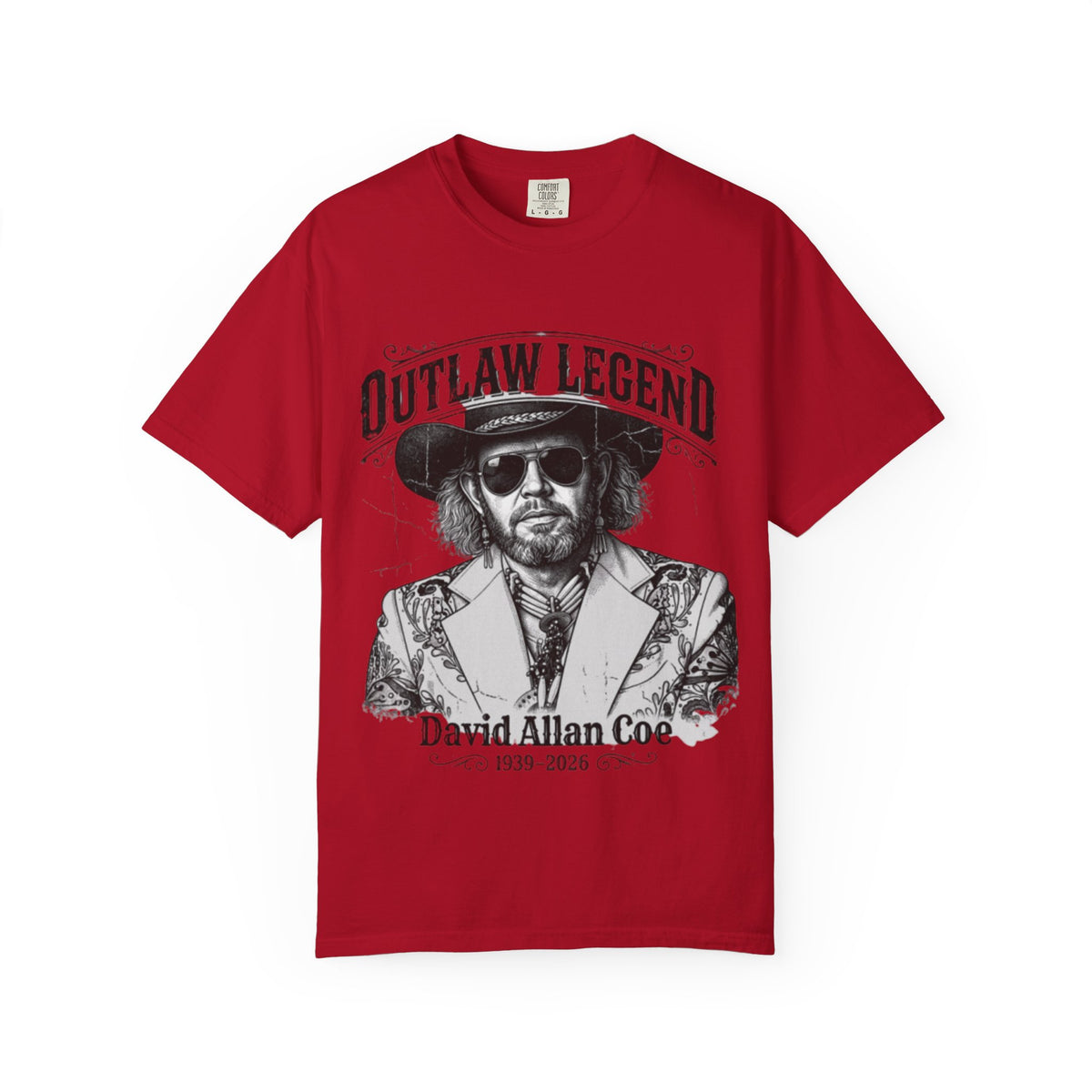 Outlaw Legend Tribute T-Shirt — David Allan Coe Memorial Graphic Tee