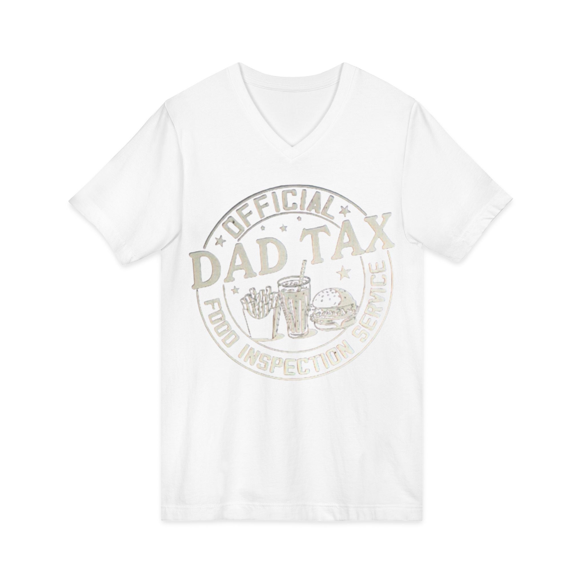 Dad Tax T‑Shirt — "Official Dad Tax Food Inspection Service" V‑Neck Tee
