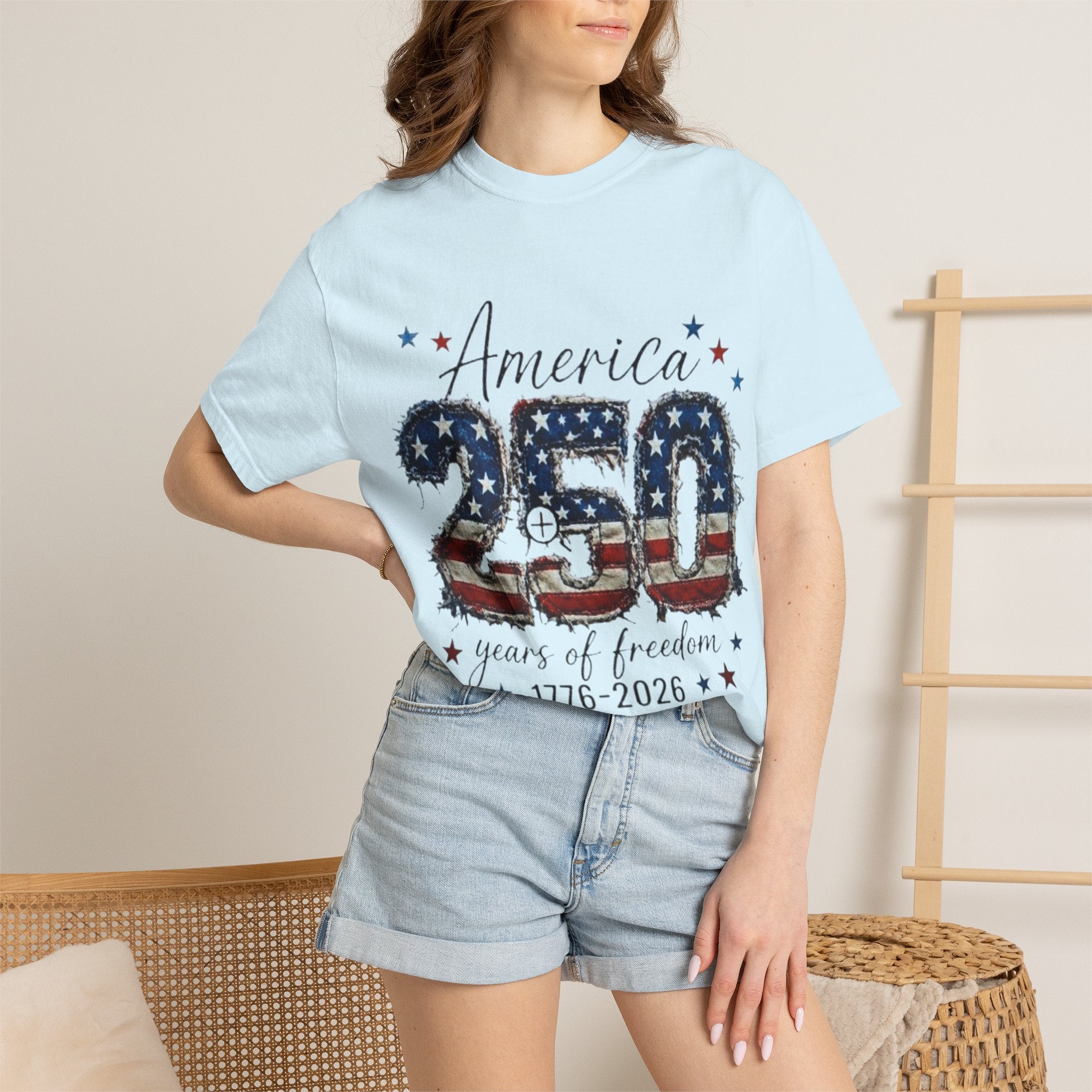 America 250 T-Shirt — 1776–2026 Stars & Stripes Patriotic Tee