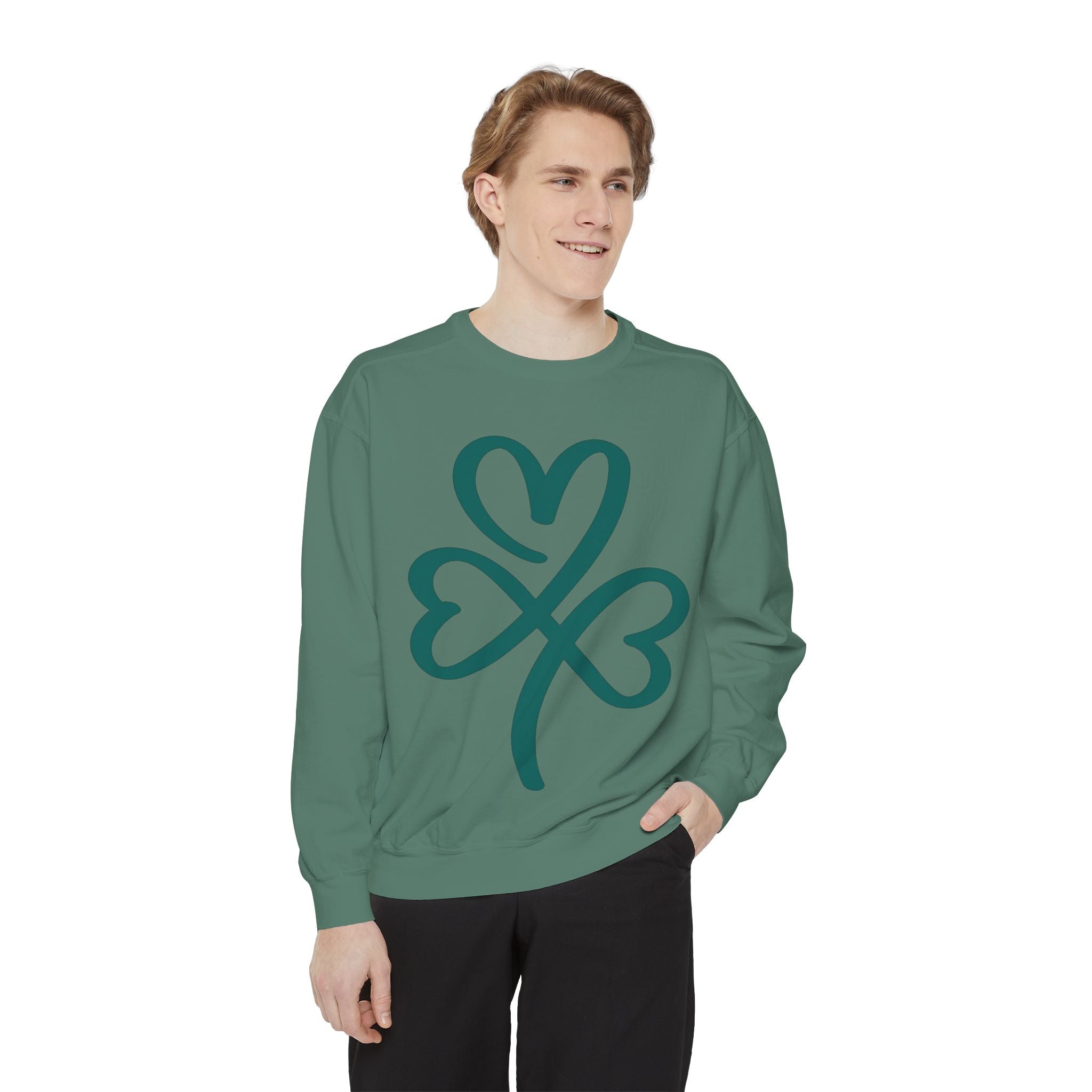 Heart Clover Cotton Sweatshirt