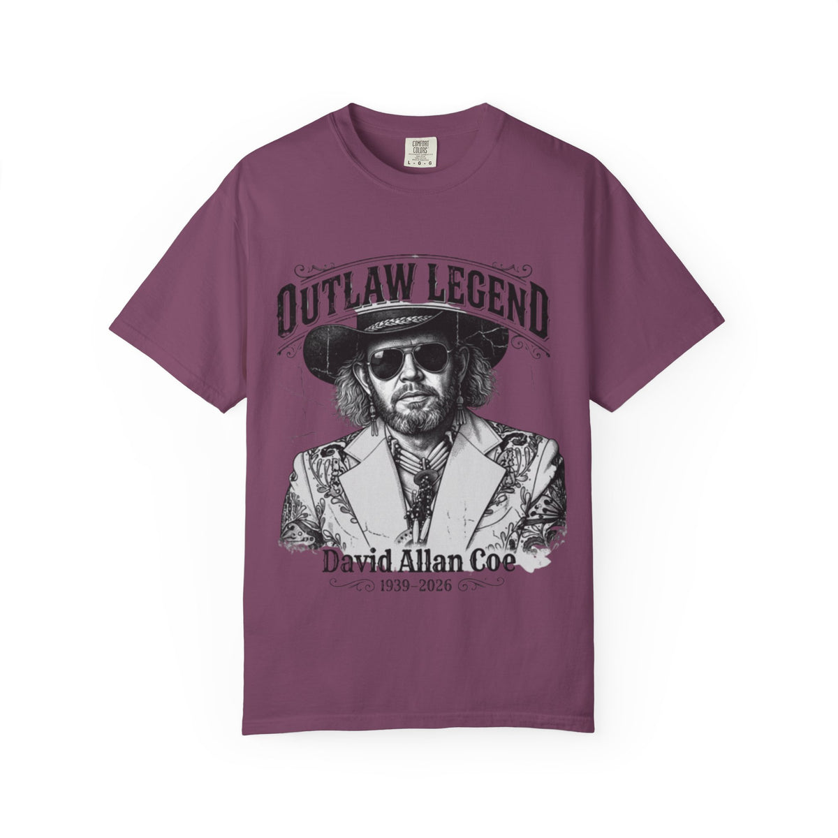 Outlaw Legend Tribute T-Shirt — David Allan Coe Memorial Graphic Tee