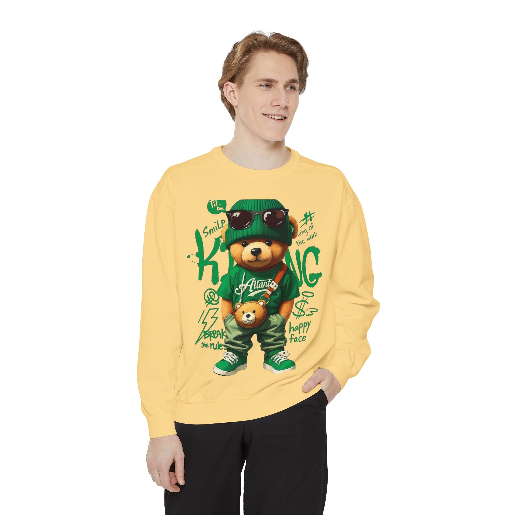 Bear Graphic Cotton Sweatshirt