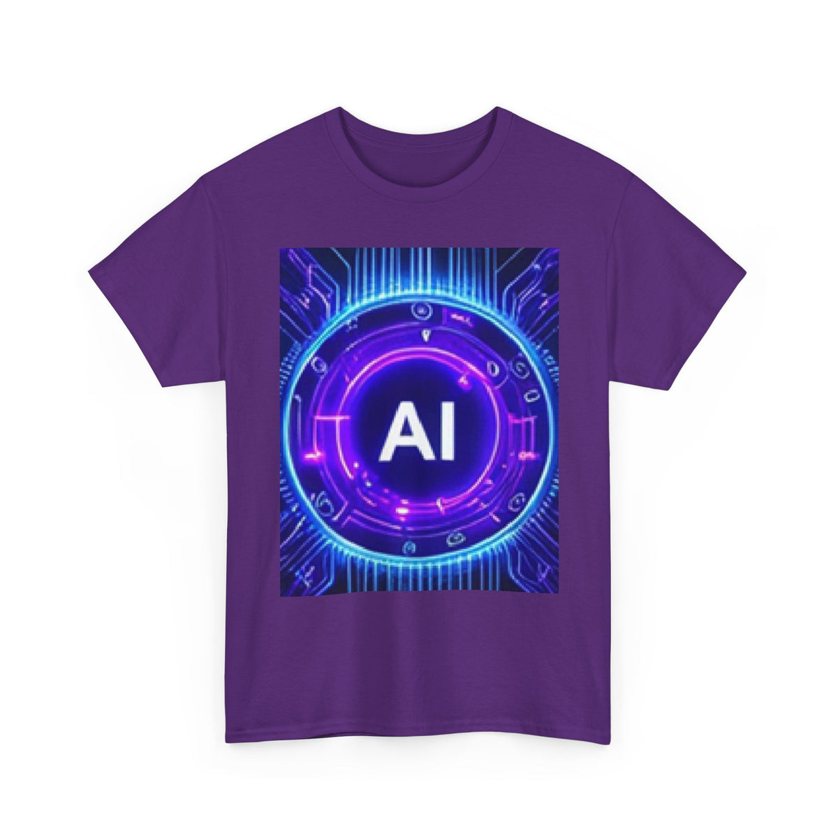 AI Circuit Tee — Futuristic Tech Graphic T-Shirt