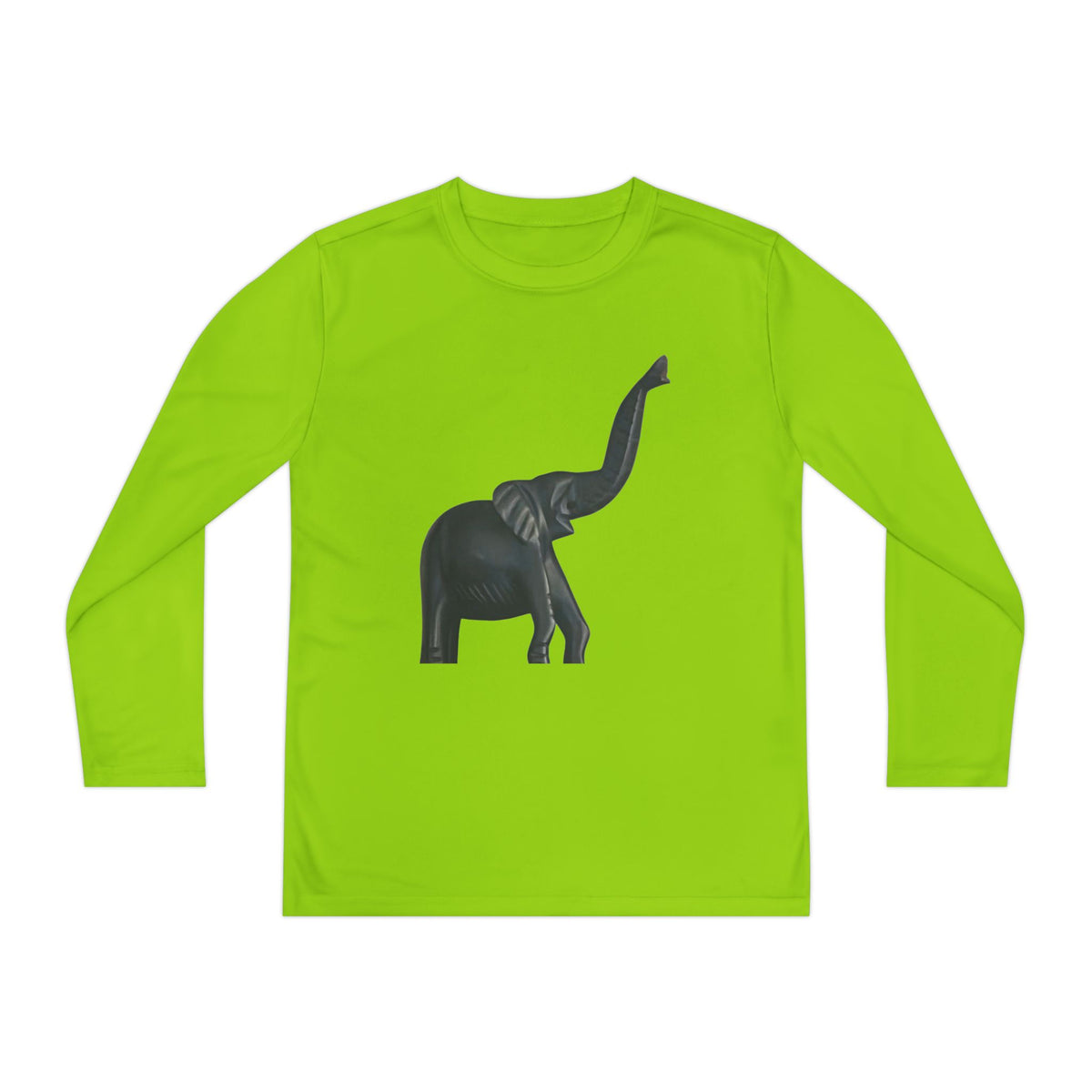 Youth Long Sleeve Tee — Playful Elephant Graphic