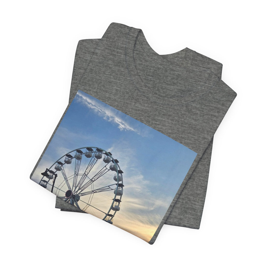 Ferris Wheel Sunset T-Shirt — Carnival Photo Tee