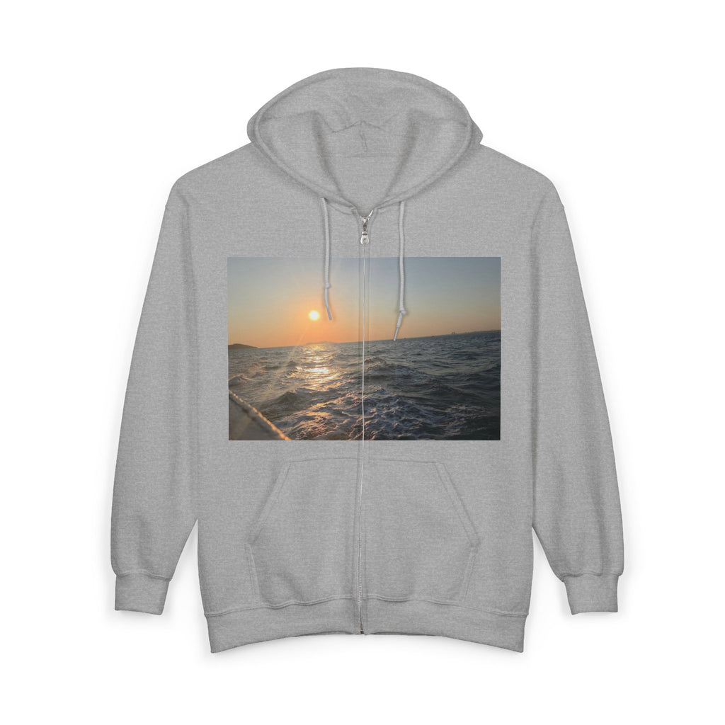 Sunset Sea Zip Hoodie