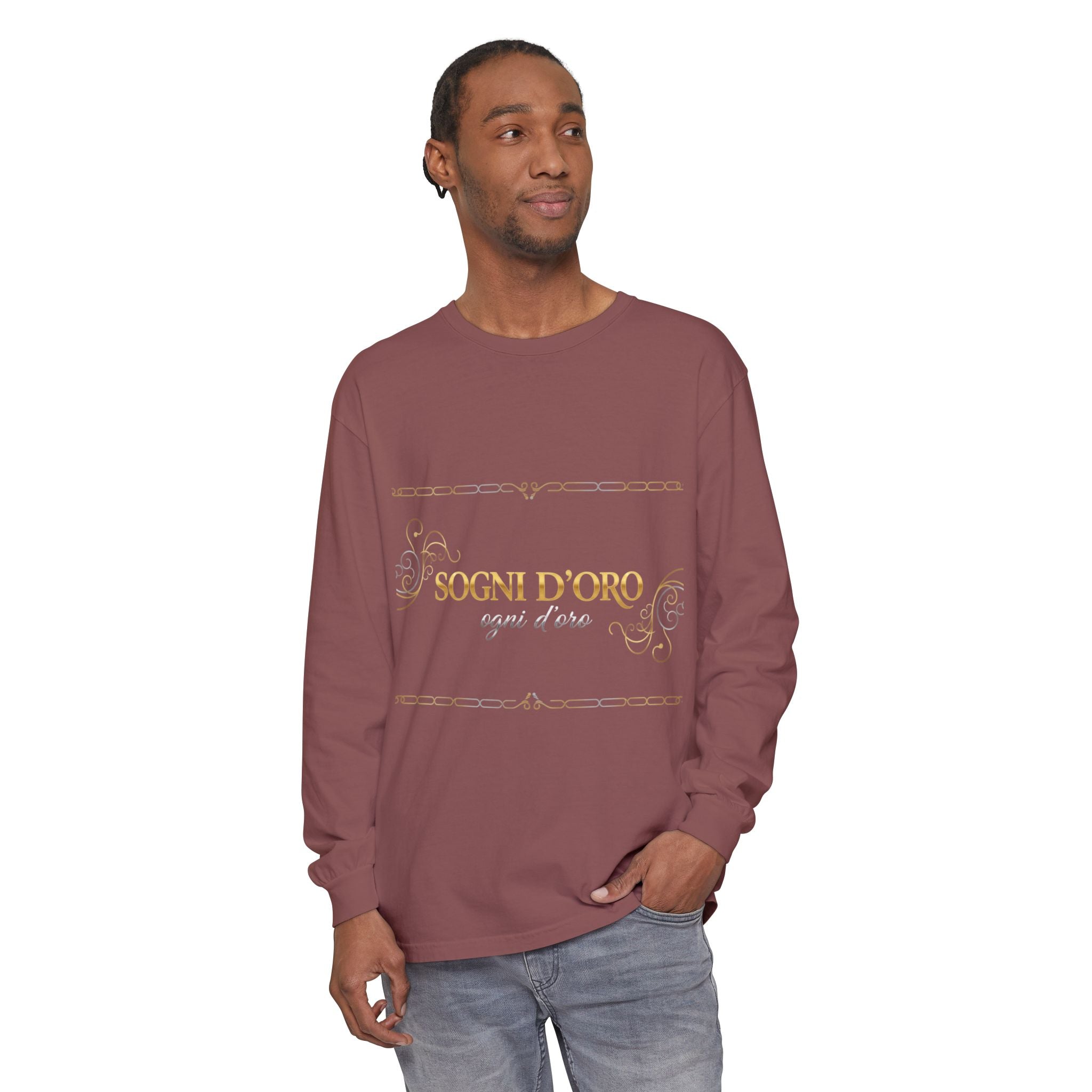 Garment-Dyed Cotton Long Sleeve