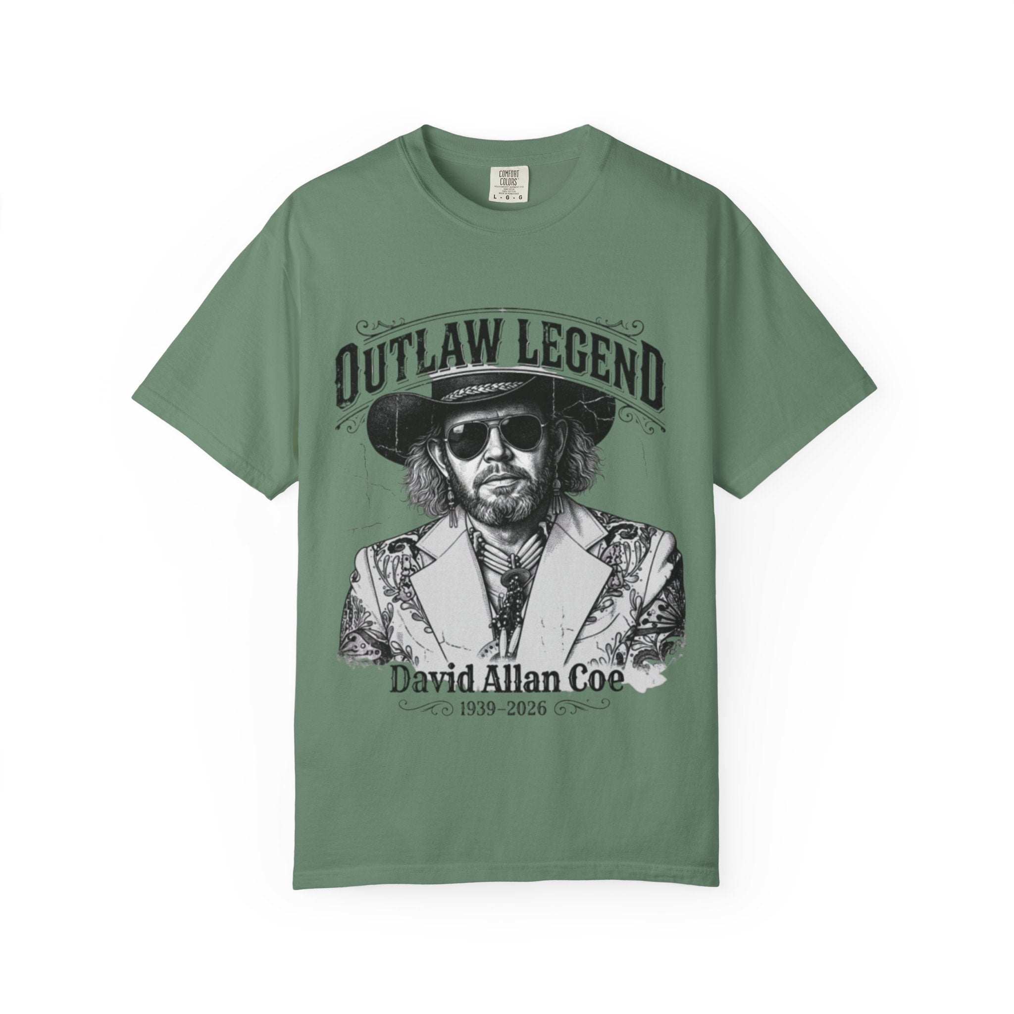 Outlaw Legend Tribute T-Shirt — David Allan Coe Memorial Graphic Tee