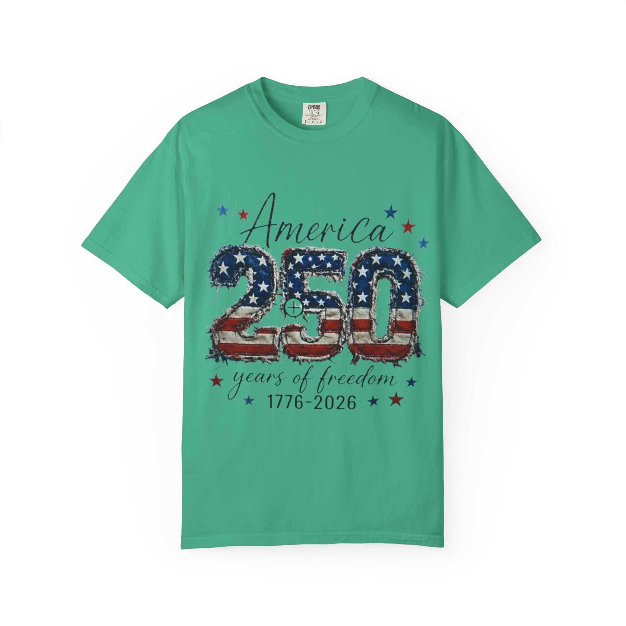 America 250 T-Shirt — 1776–2026 Stars & Stripes Patriotic Tee