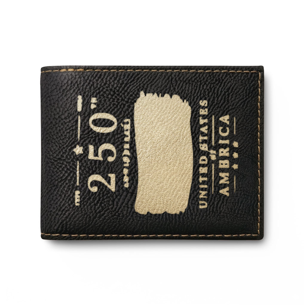 Vintage Stamp Bi-Fold Wallet