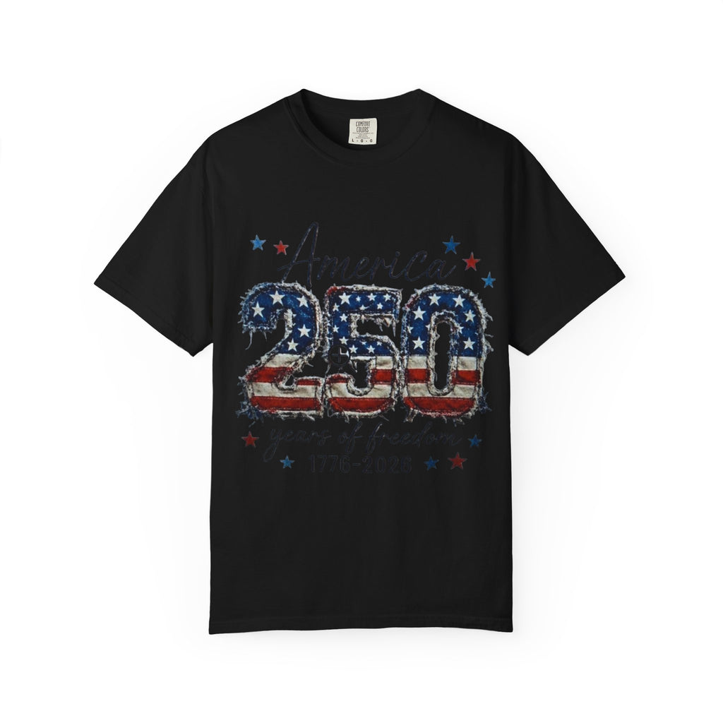 America 250 T-Shirt — 1776–2026 Stars & Stripes Patriotic Tee