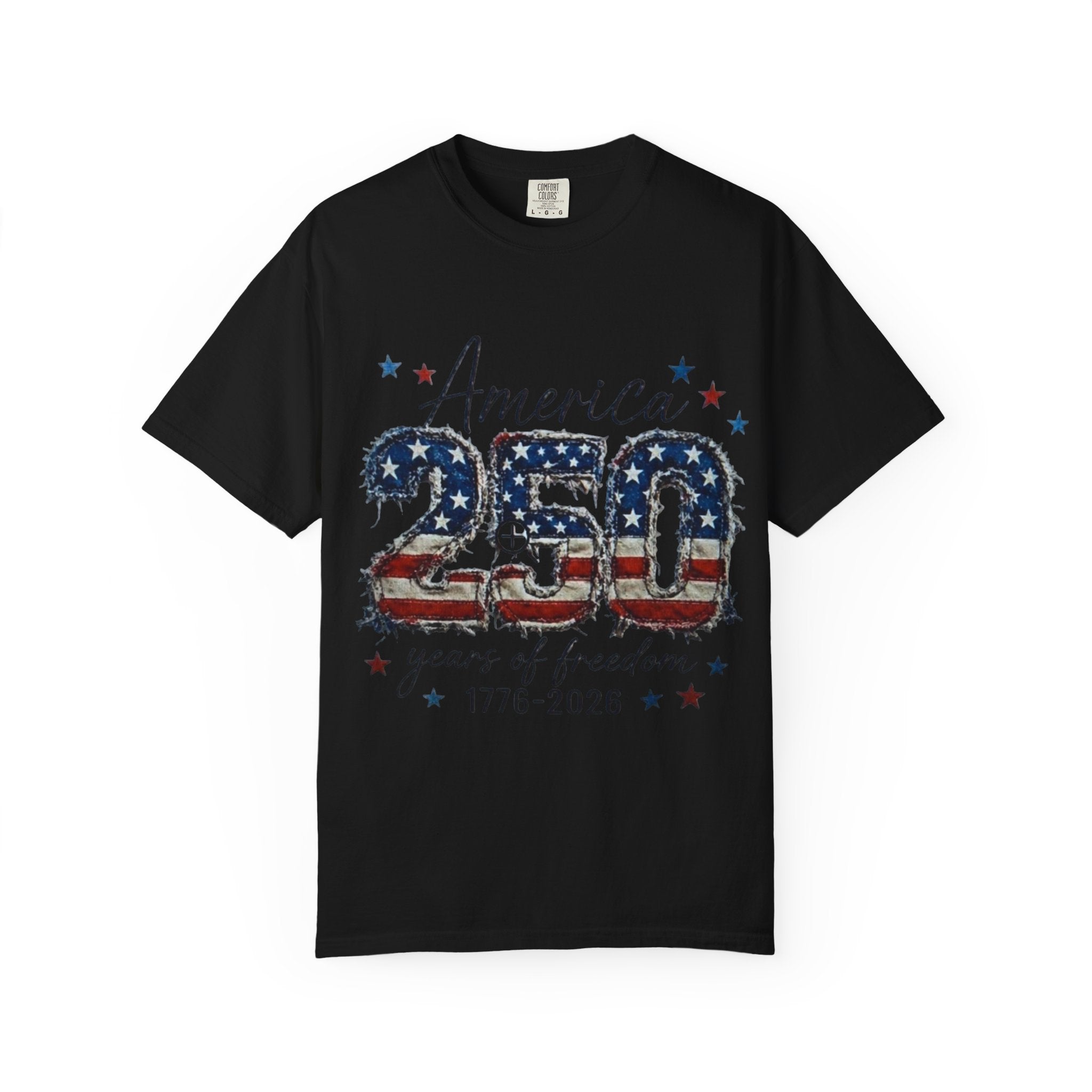 America 250 T-Shirt — 1776–2026 Stars & Stripes Patriotic Tee