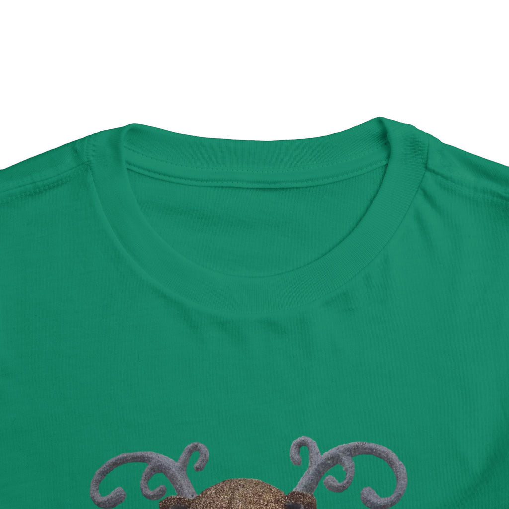 Toddler Tee — Cute Reindeer Stuffed Animal Graphic