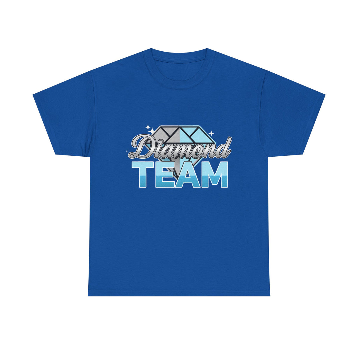 Diamond Team T-Shirt — Blue Gem Graphic Tee