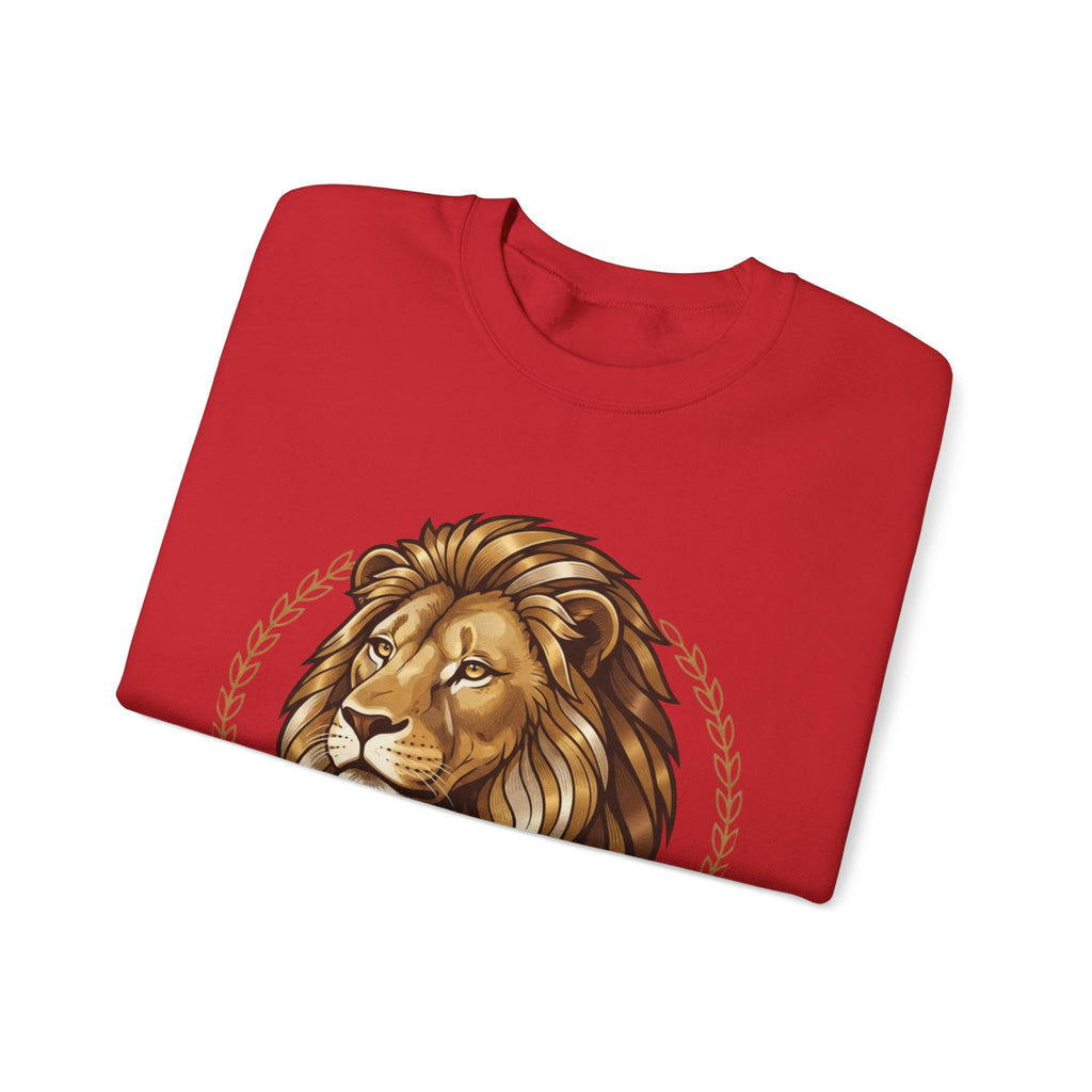 Lion Graphic Cotton Crewneck